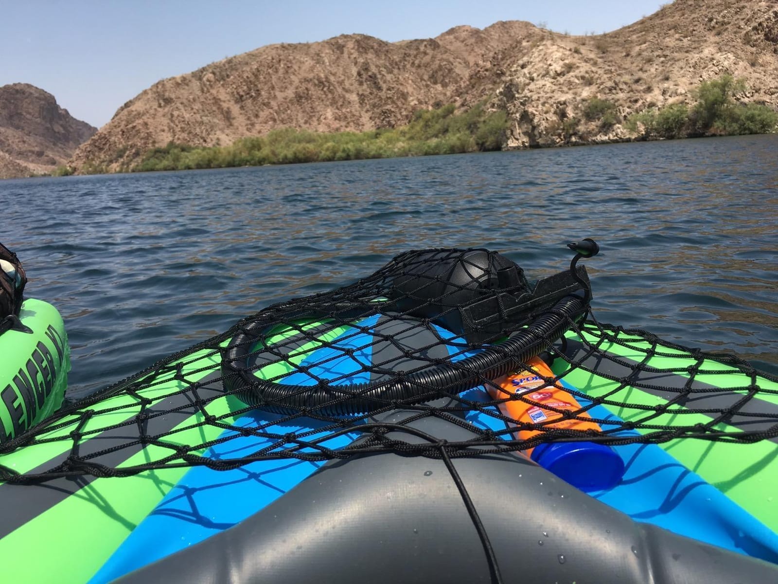 INTEX Challenger Inflatable Kayak Series: Includes Deluxe 86in Kayak Paddles and High-Output Pump – SuperStrong PVC – Adjustable Seat with Backrest – Removable Skeg – Cargo Storage Net customer photo 2