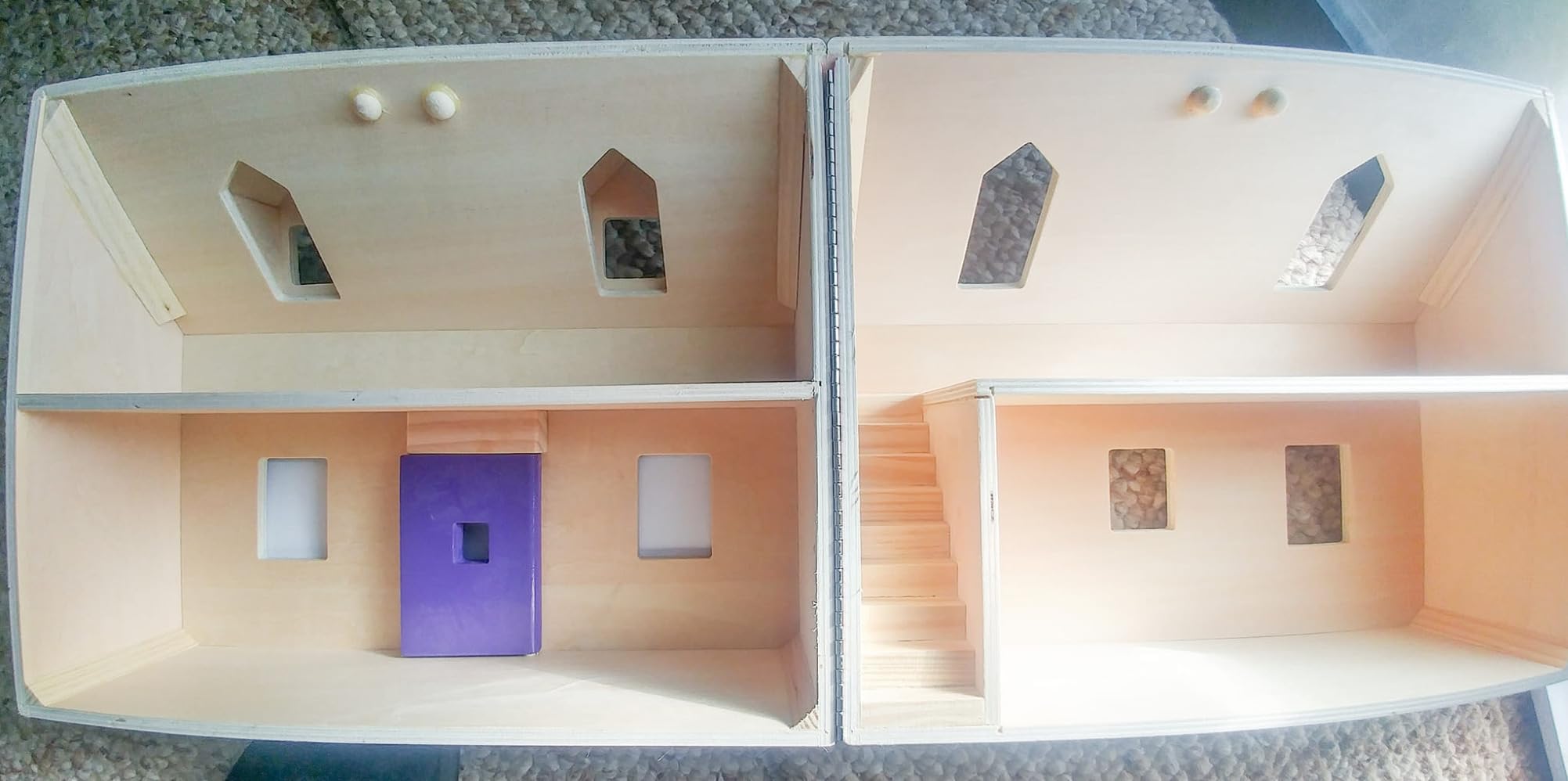 Melissa & Doug Fold & Go Wooden Dollhouse with Dolls and Furniture customer photo 2
