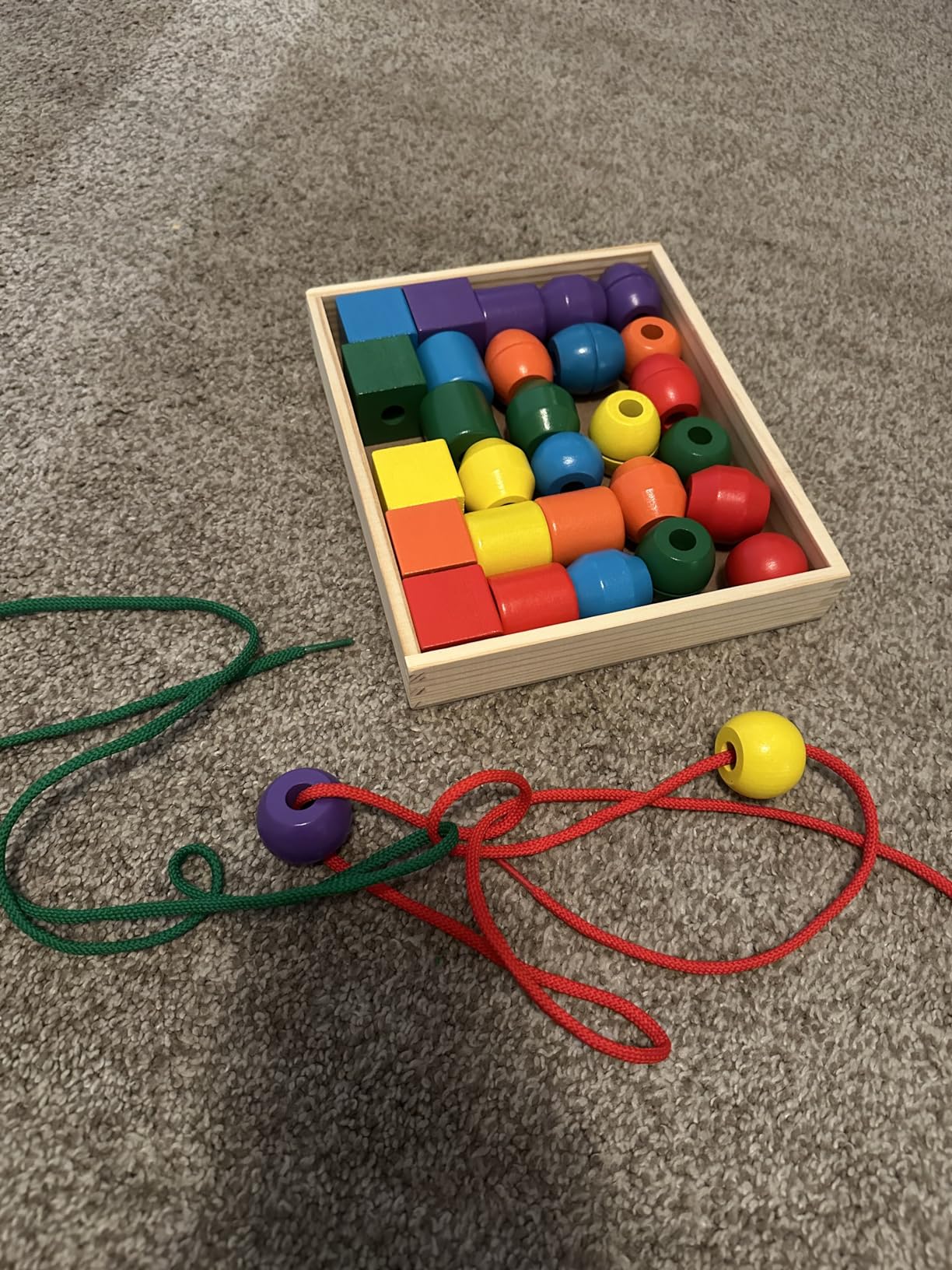 Melissa & Doug Primary Lacing Beads 33-Piece Montessori Toy Set customer photo 1