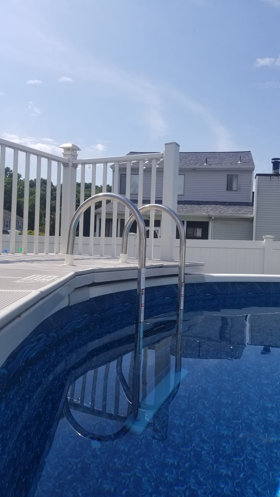 Blue Wave Premium Stainless Steel in-Pool Ladder for Above Ground Pools customer photo 2