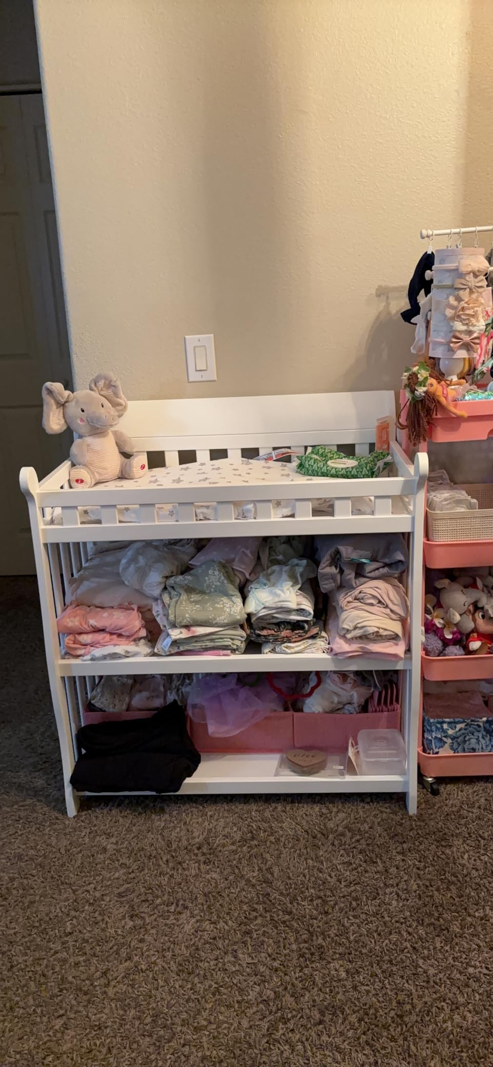 Delta Children Eclipse Changing Table with Changing Pad, White customer photo 1