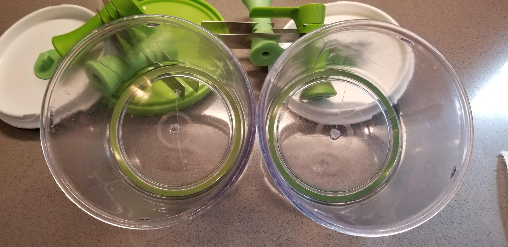 Chef'n VeggiChop Hand-Powered Food Chopper (Arugula), 5.5