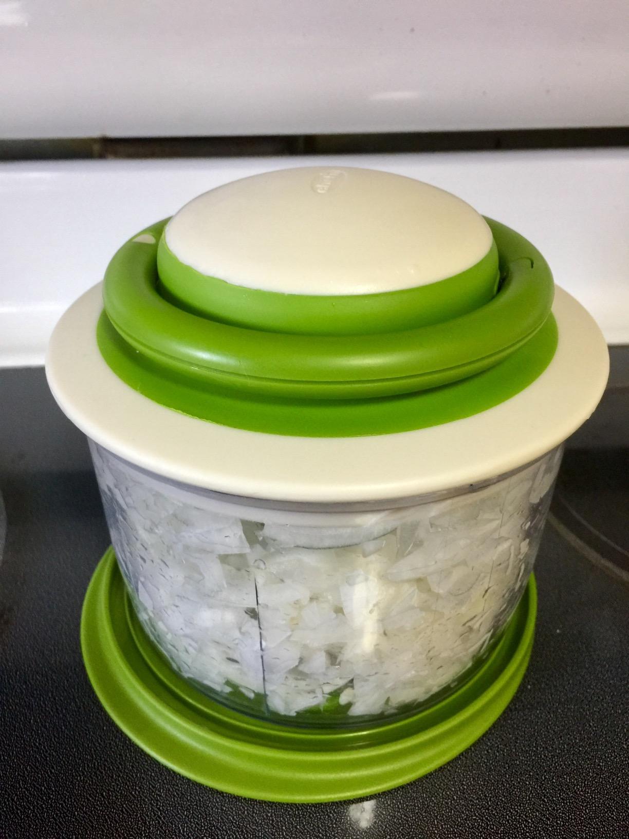 Chef'n VeggiChop Hand-Powered Food Chopper (Arugula), 5.5