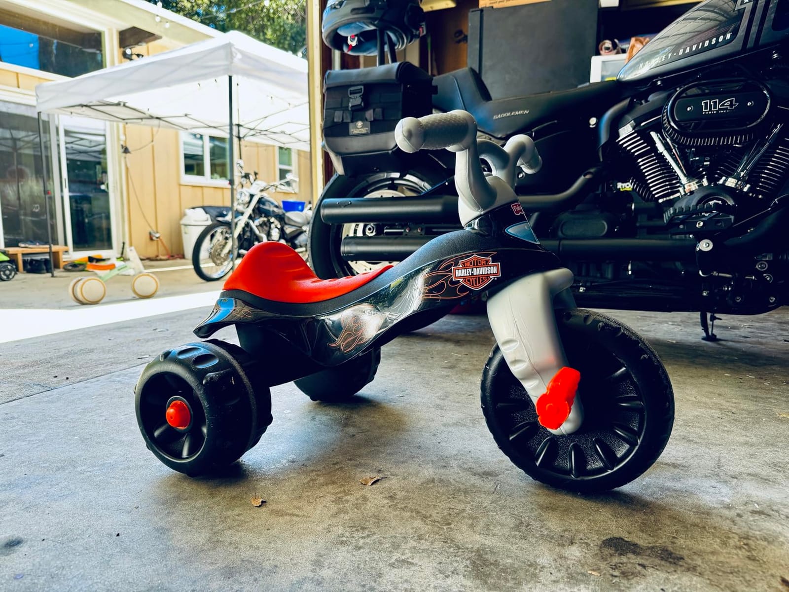 Fisher-Price Harley-Davidson Tough Trike Toddler Toy, Max 55 lb customer photo 1