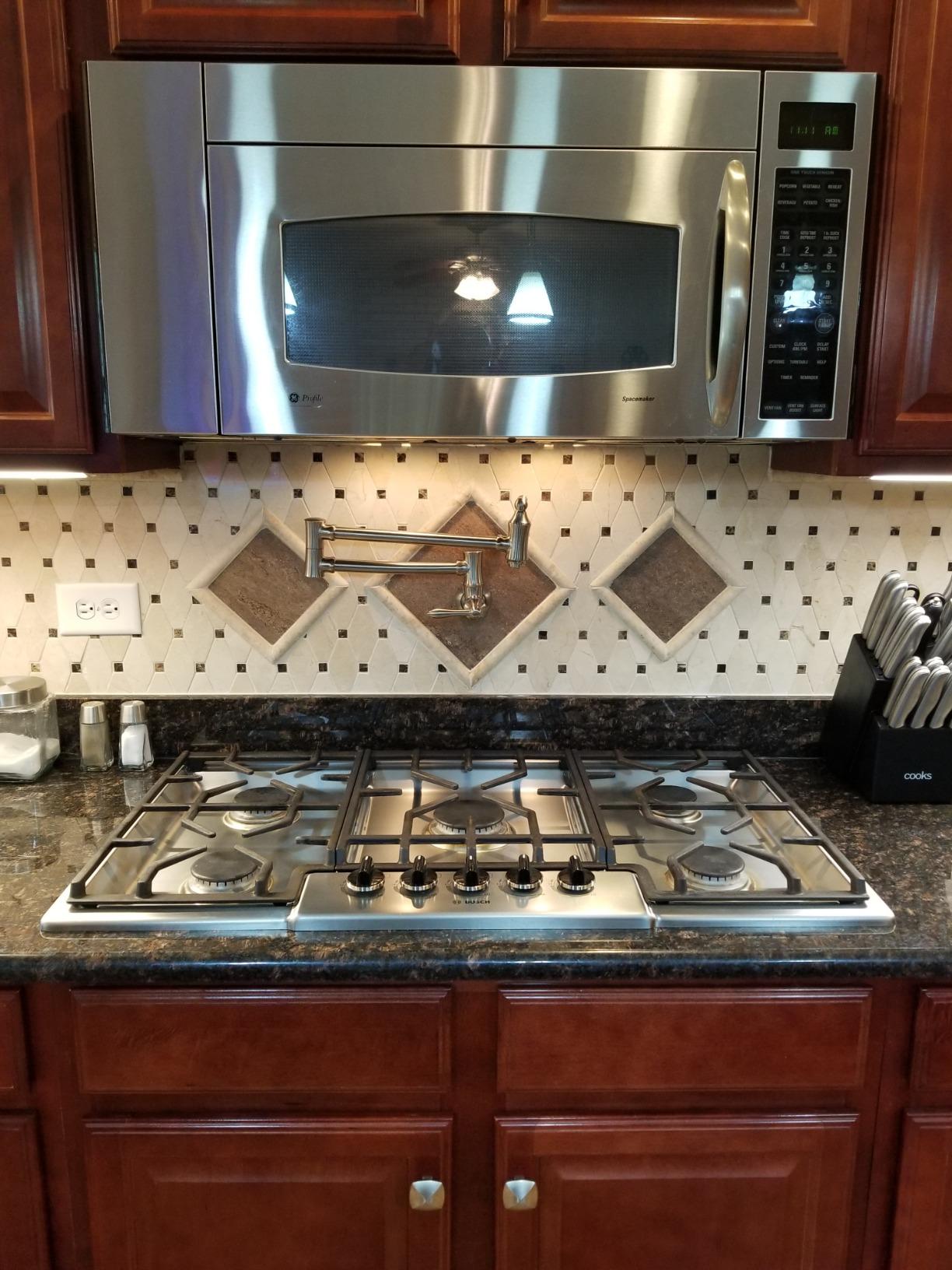 Delta Brushed Nickel Traditional Pot Filler Kitchen Faucet, Wall Mount Kitchen Faucet, Stainless 1177LF-SS customer photo 2