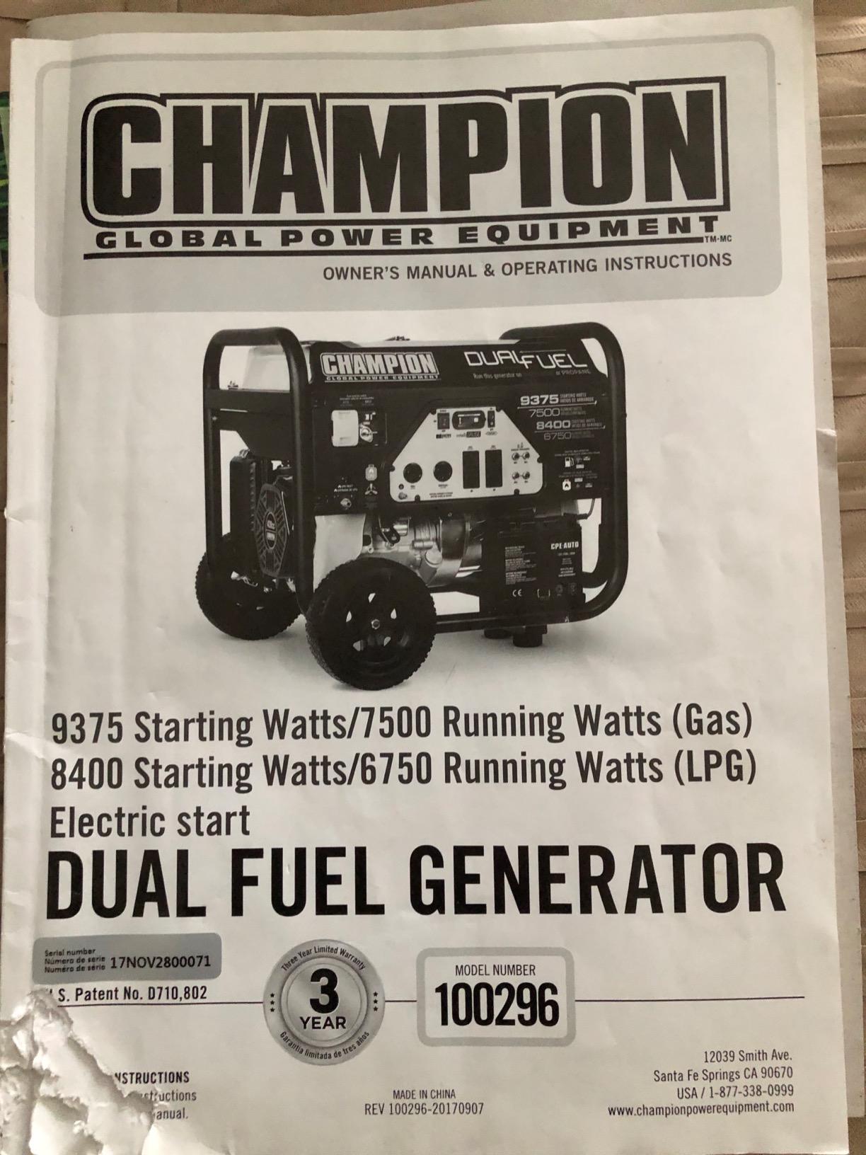 Champion Power Equipment Weather-Resistant Storage Cover for 4800-11,500-Watt Portable Generators customer photo 2
