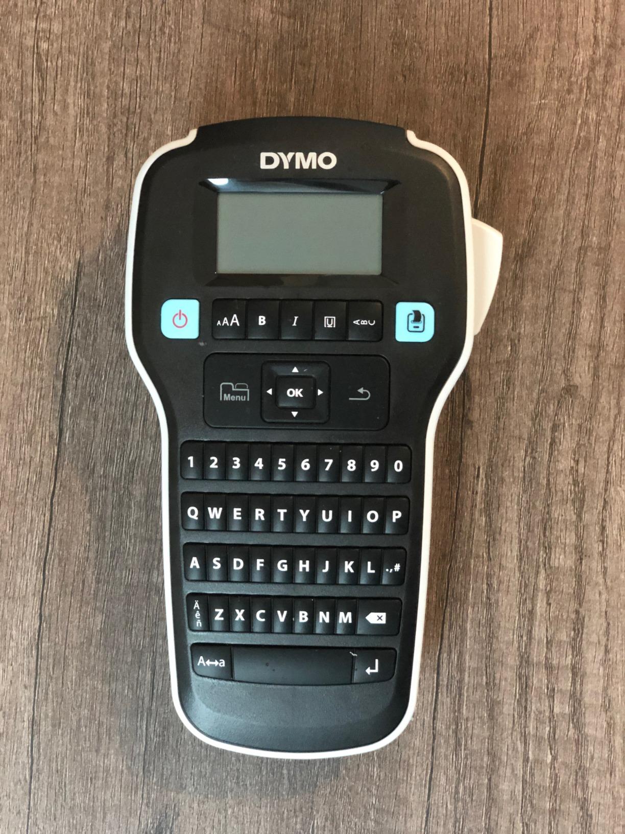 DYMO Label Maker LabelManager 160 Portable Label Maker, Easy-to-Use, One-Touch Smart Keys, QWERTY Keyboard, Large Display, for Home & Office Organization, Black customer photo 1