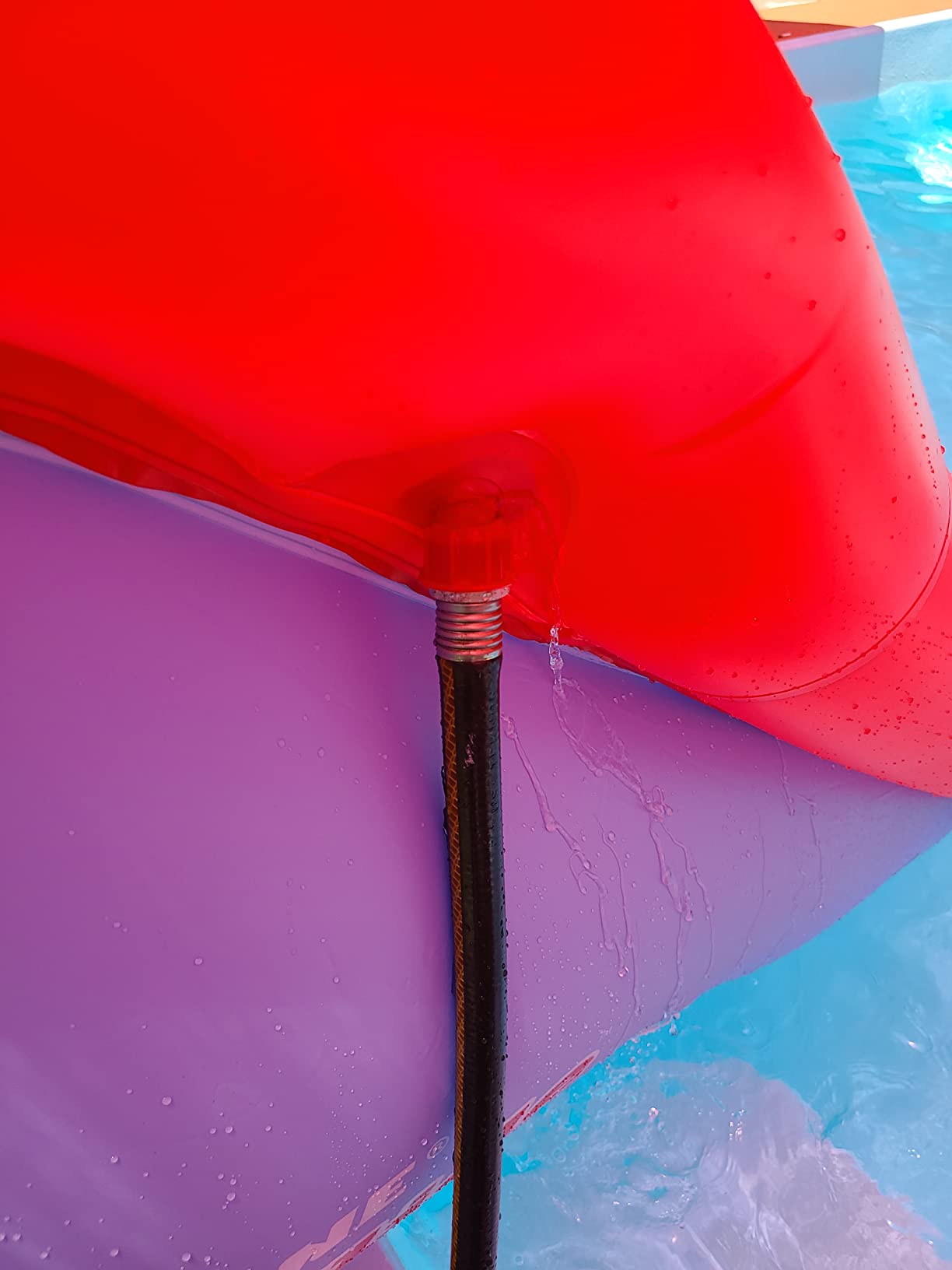 Swimline Super Slide Inflatable Pool Toy, Blue/Red customer photo 1