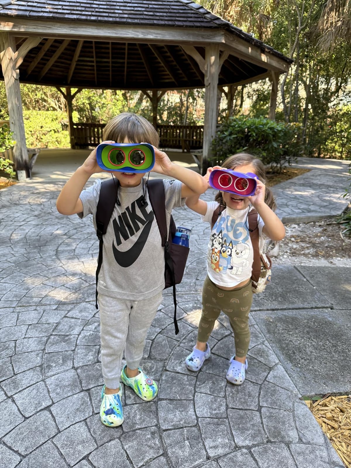 Educational Insights GeoSafari Kidnoculars - Toy Binoculars for Kids, Outdoor Toys for Kids Ages 4-8, Toddler Camping and Nature Toys, Lightweight Binoculars with Neck Strap, Bird Watching Gear customer photo 1