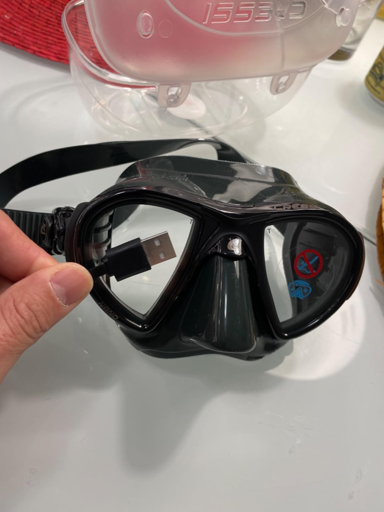 Cressi Low Volume Adult Mask for Scuba, Freediving, Spearfishing - Nano Made in Italy customer photo 2