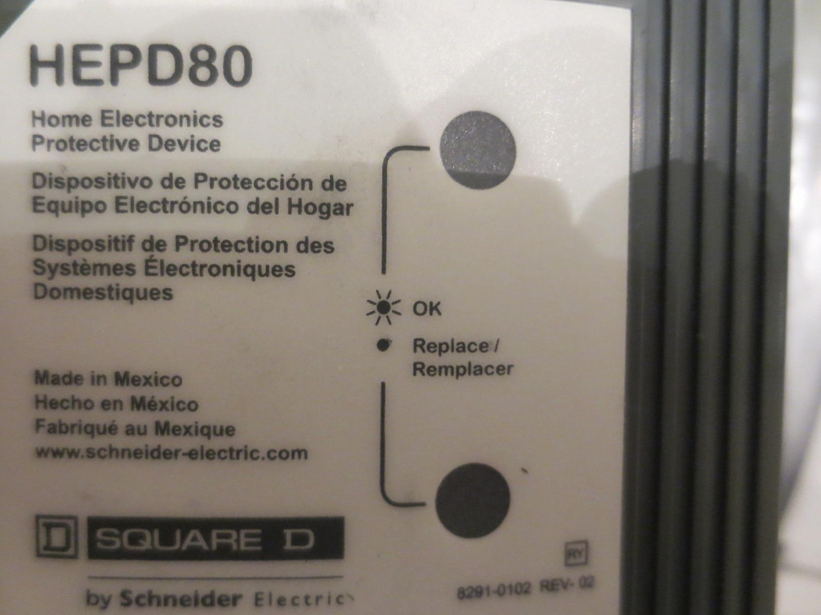 Square D HEPD80 Universal Whole House Surge Protection Device, 1-Phase, 3-Wire for 120/240V, 80kA customer photo 2