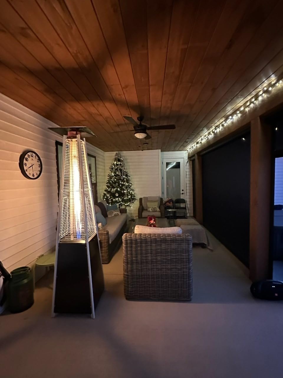 Outdoor Propane Patio Heater - Commercial LP Gas Porch & Deck Heater - Black customer photo 1