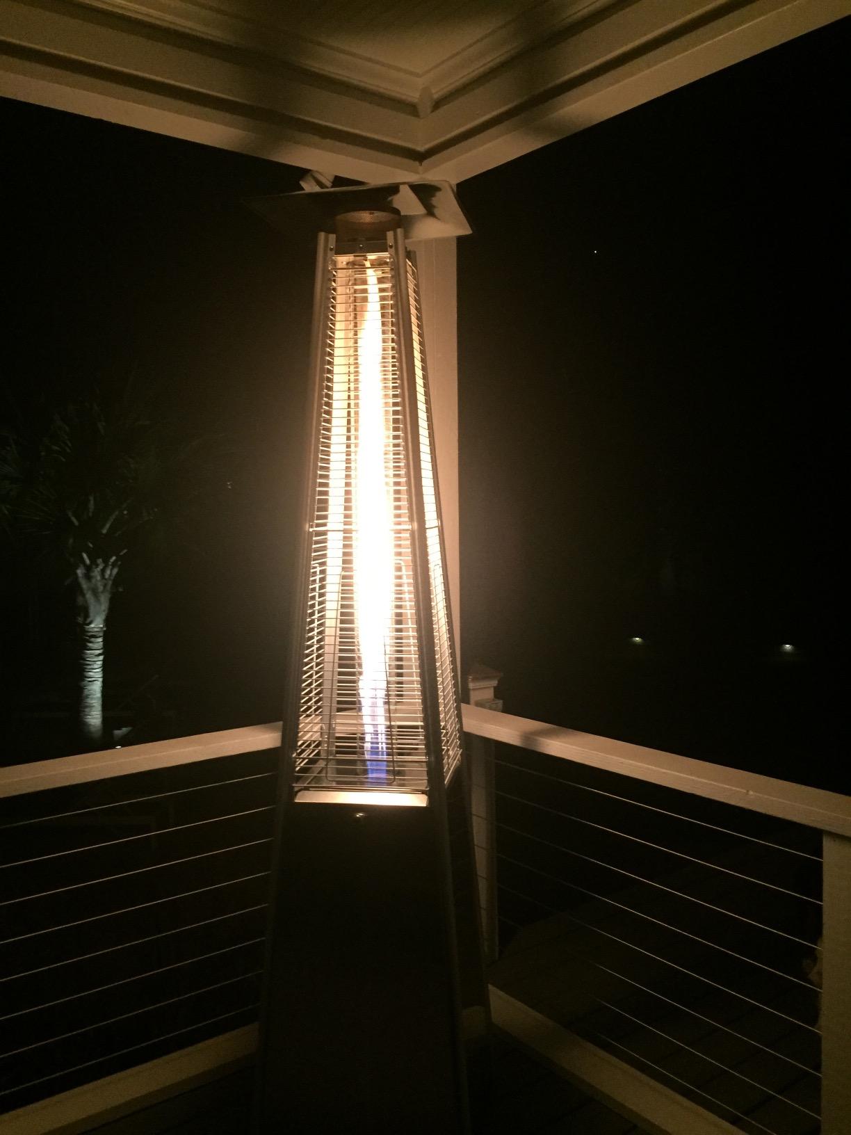 Outdoor Propane Patio Heater - Commercial LP Gas Porch & Deck Heater - Black customer photo 2
