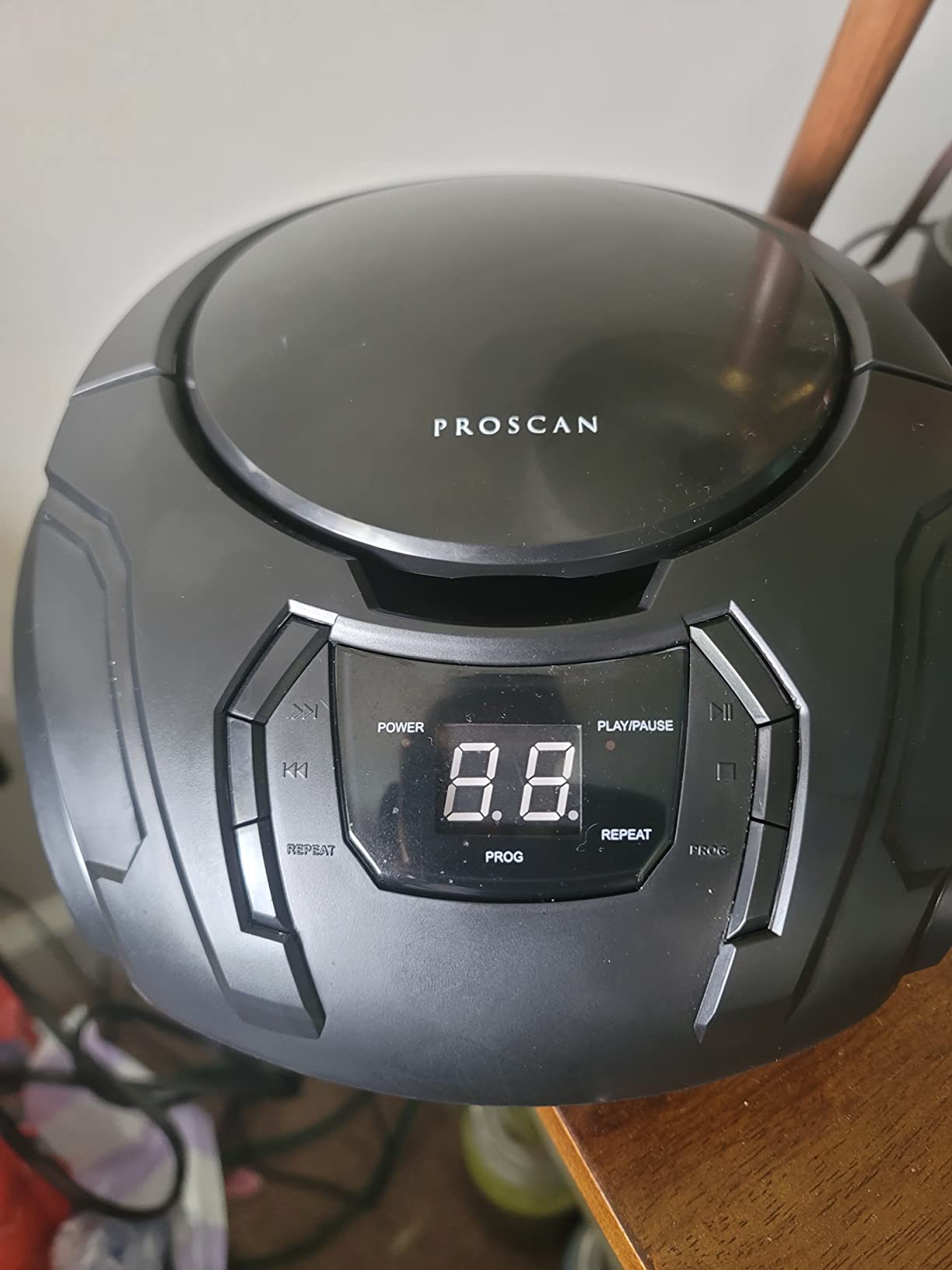 PROSCAN Elite Portable CD Boombox with AM/FM Radio (Black) customer photo 1