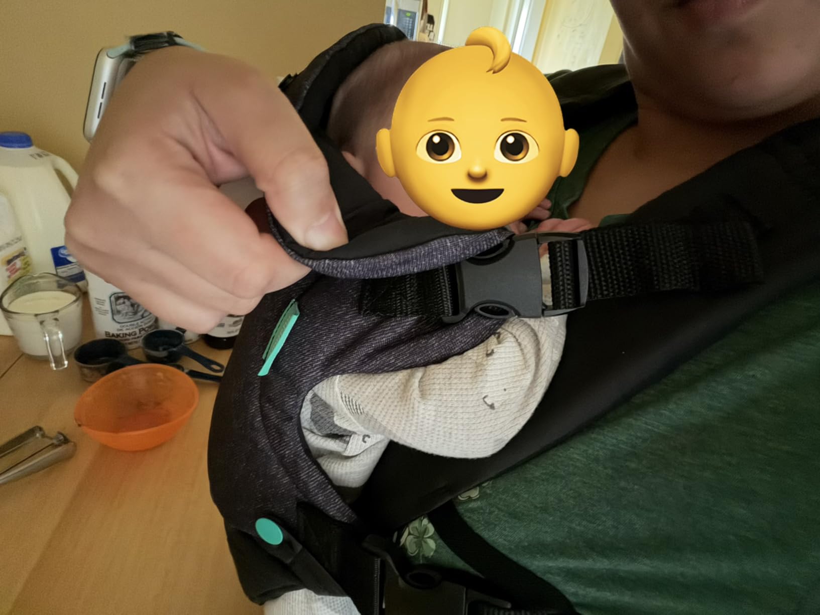 Infantino Flip 4-in-1 Baby Carrier Convertible Ergonomic, Gray customer photo 2