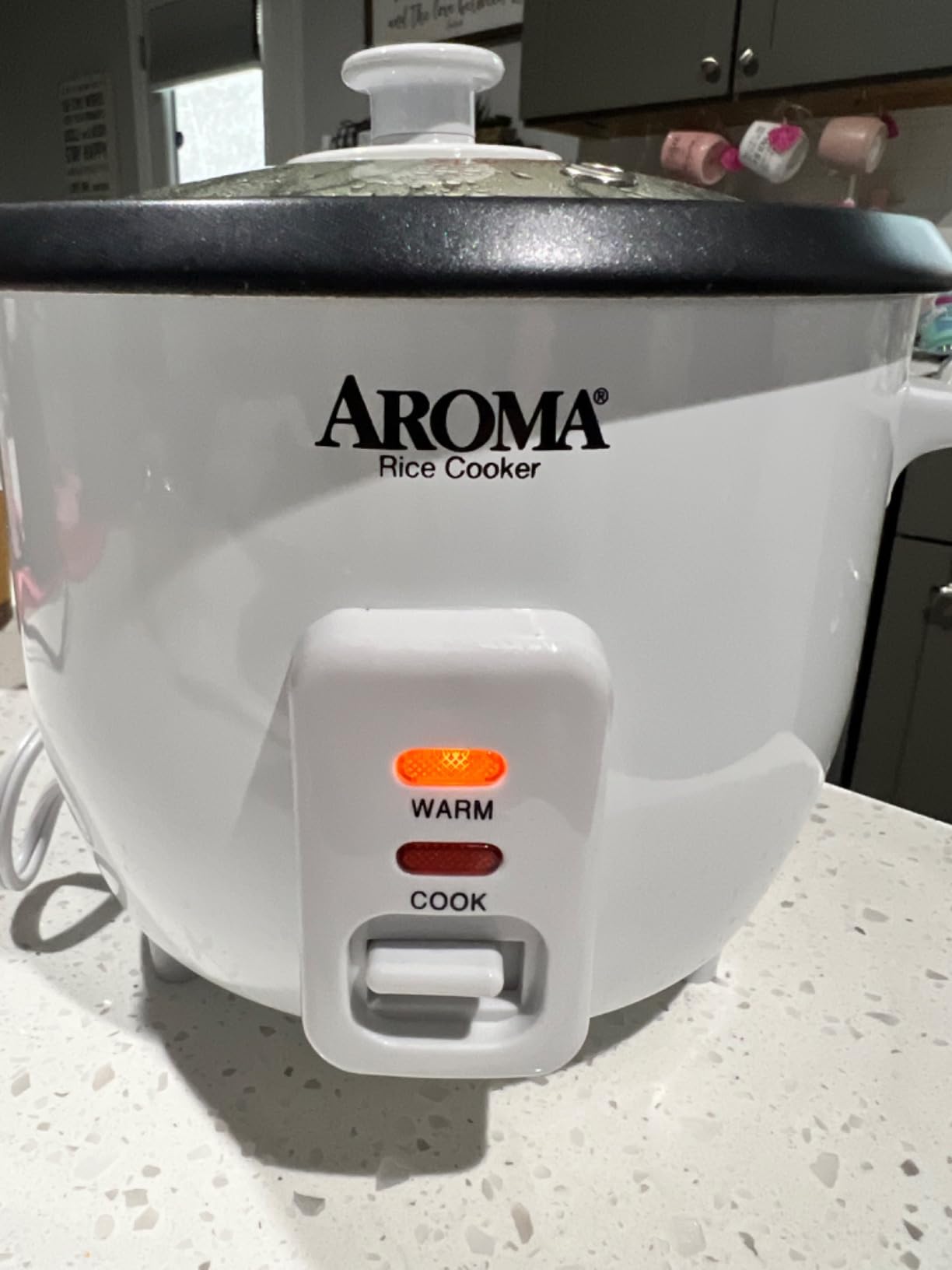 AROMA® Rice Cooker, 3-Cup (Uncooked) / 6-Cup (Cooked), Small Rice Cooker, Oatmeal Cooker, Soup Maker, Auto Keep Warm, 1.5 Qt, White, ARC-363NG customer photo 1