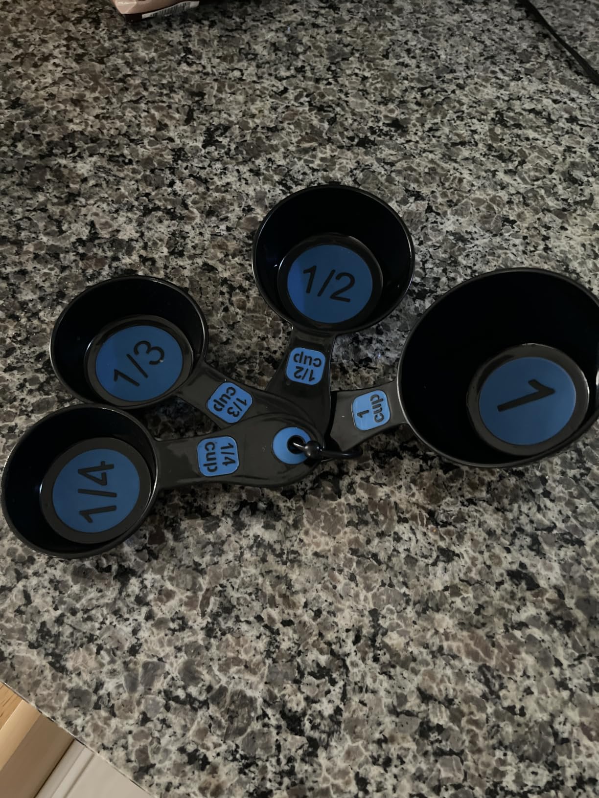 Chef Craft Easy to Read Plastic, Measuring Cup Set, 10 piece set, Blue customer photo 2