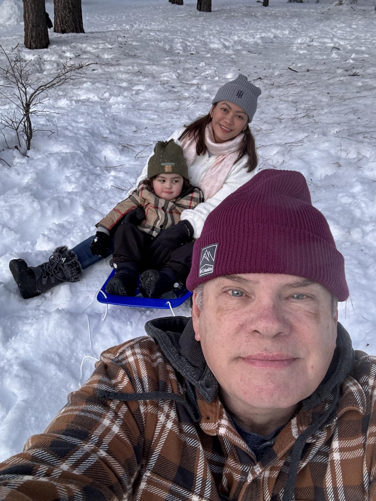 AGPTEK 35/47 Inch Downhill Sprinter Toboggan Snow Sled for Kids Adults customer photo 1