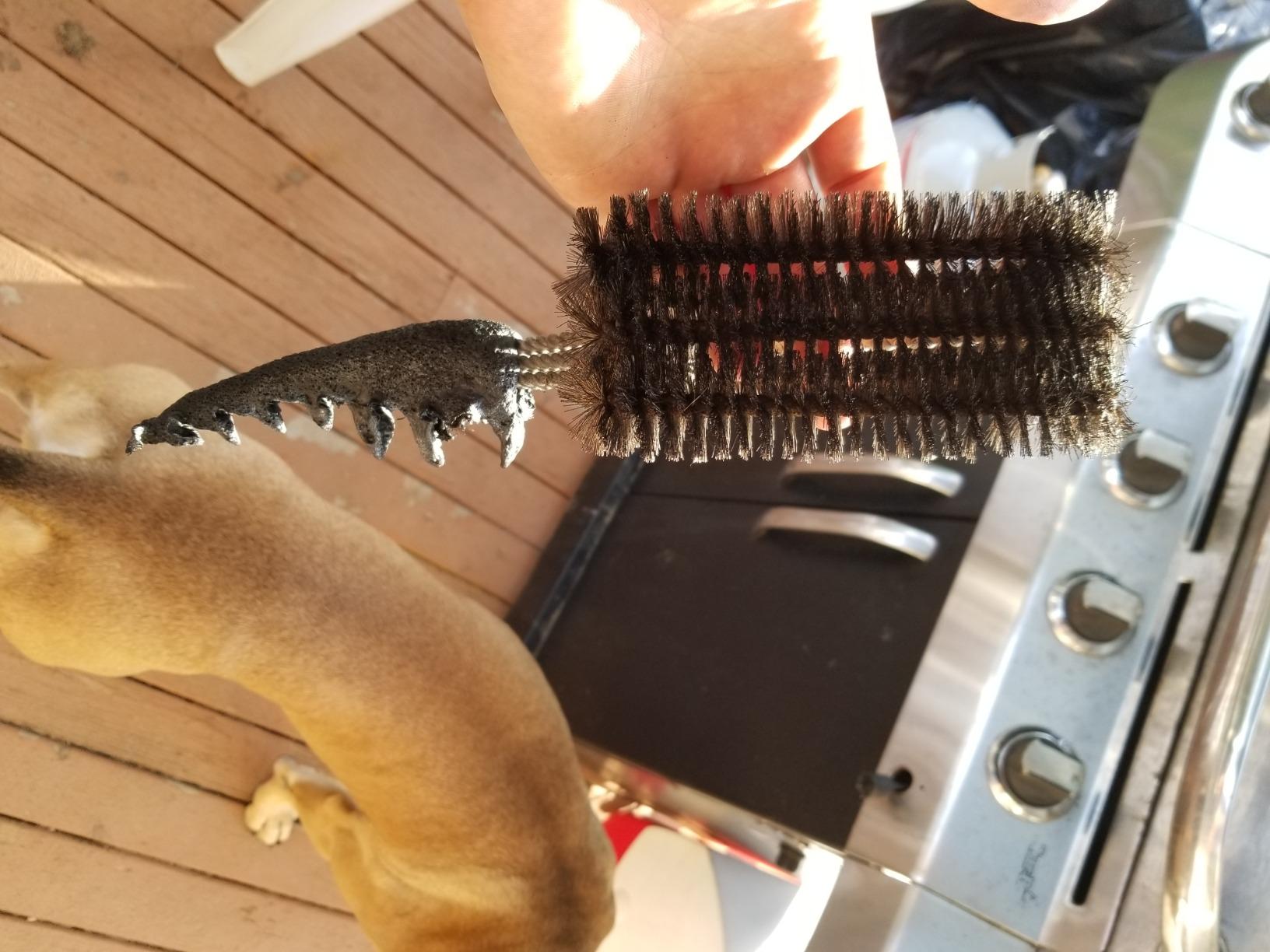 Kona 360 Clean Grill Brush – Powerful Grill Cleaner & BBQ Grill Brush for Outdoor Grill – Safe, Bristle BBQ Brush Grill Scraper, Accessory for Easy 30 Second Grill Cleaning - 18 Inch Long Handle customer photo 1