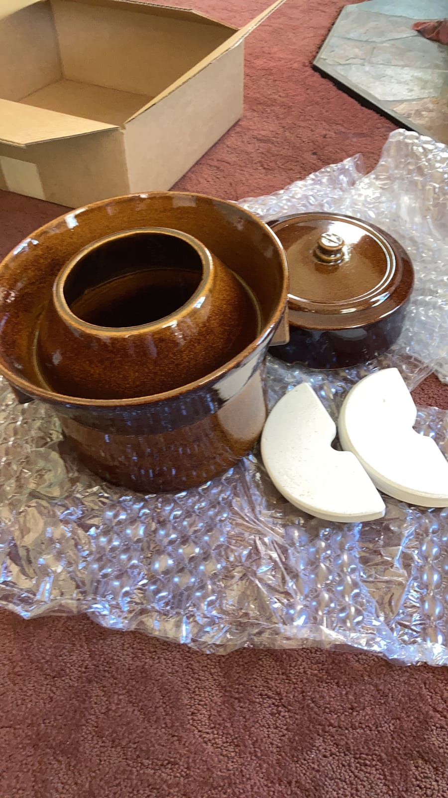 HoneyJar Kerazo 5 L (1.3 Gal) K&K Keramik German Made Fermenting Crock Pot customer photo 2