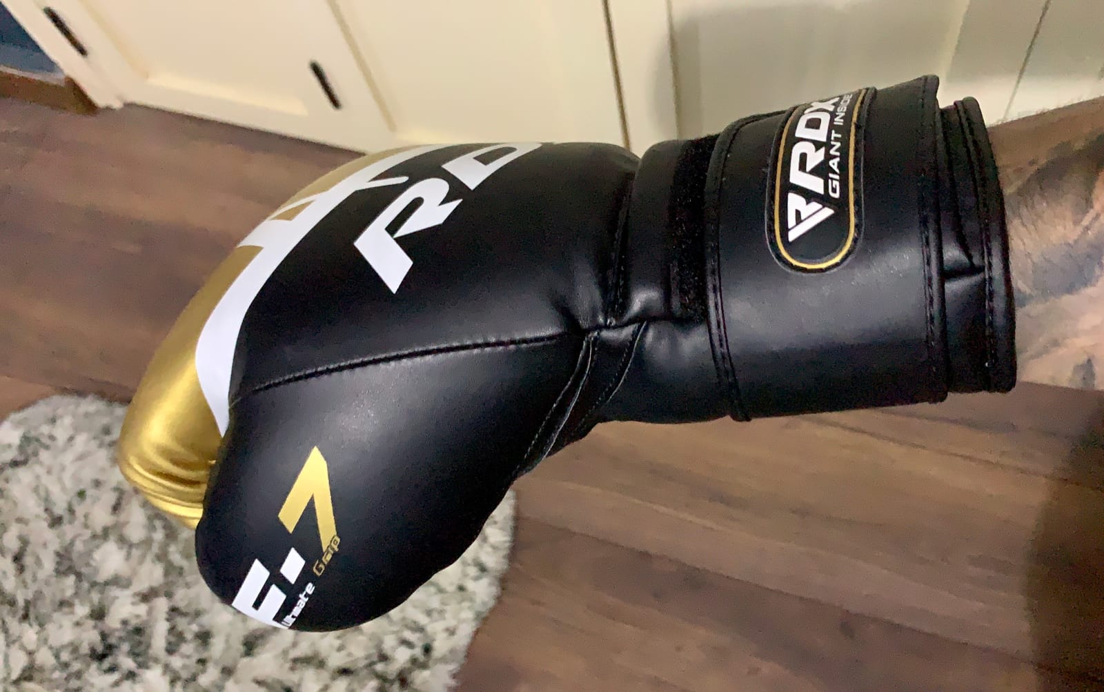 RDX Boxing Gloves EGO, Sparring Muay Thai Kickboxing MMA Heavy Training Mitts, Maya Hide Leather, Ventilated, Long Support, Punching Bag Workout Pads, Men Women Adult 8 10 12 14 16 oz customer photo 2