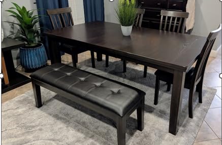 Signature Design by Ashley Haddigan Dining Extension Table, Seats 6-8 customer photo 2