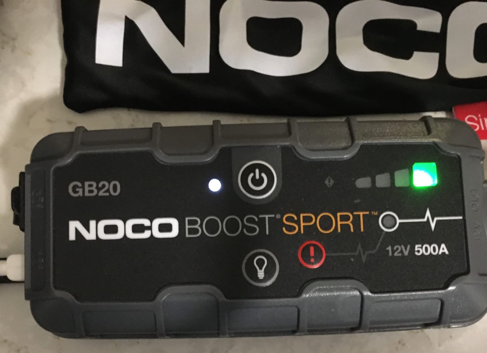 NOCO Boost GB20 500A UltraSafe Jump Starter, 12V Lithium Battery Booster customer photo 1