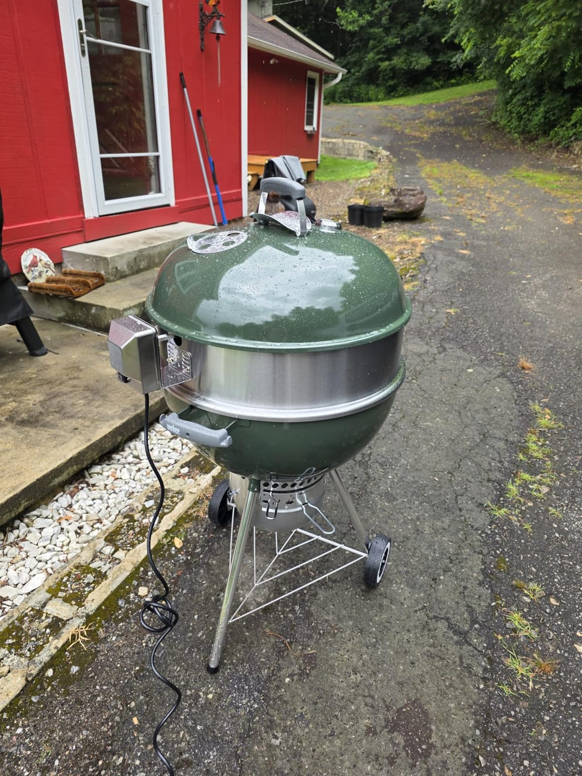 onlyfire Stainless Steel Rotisserie Ring Kit for Weber 22
