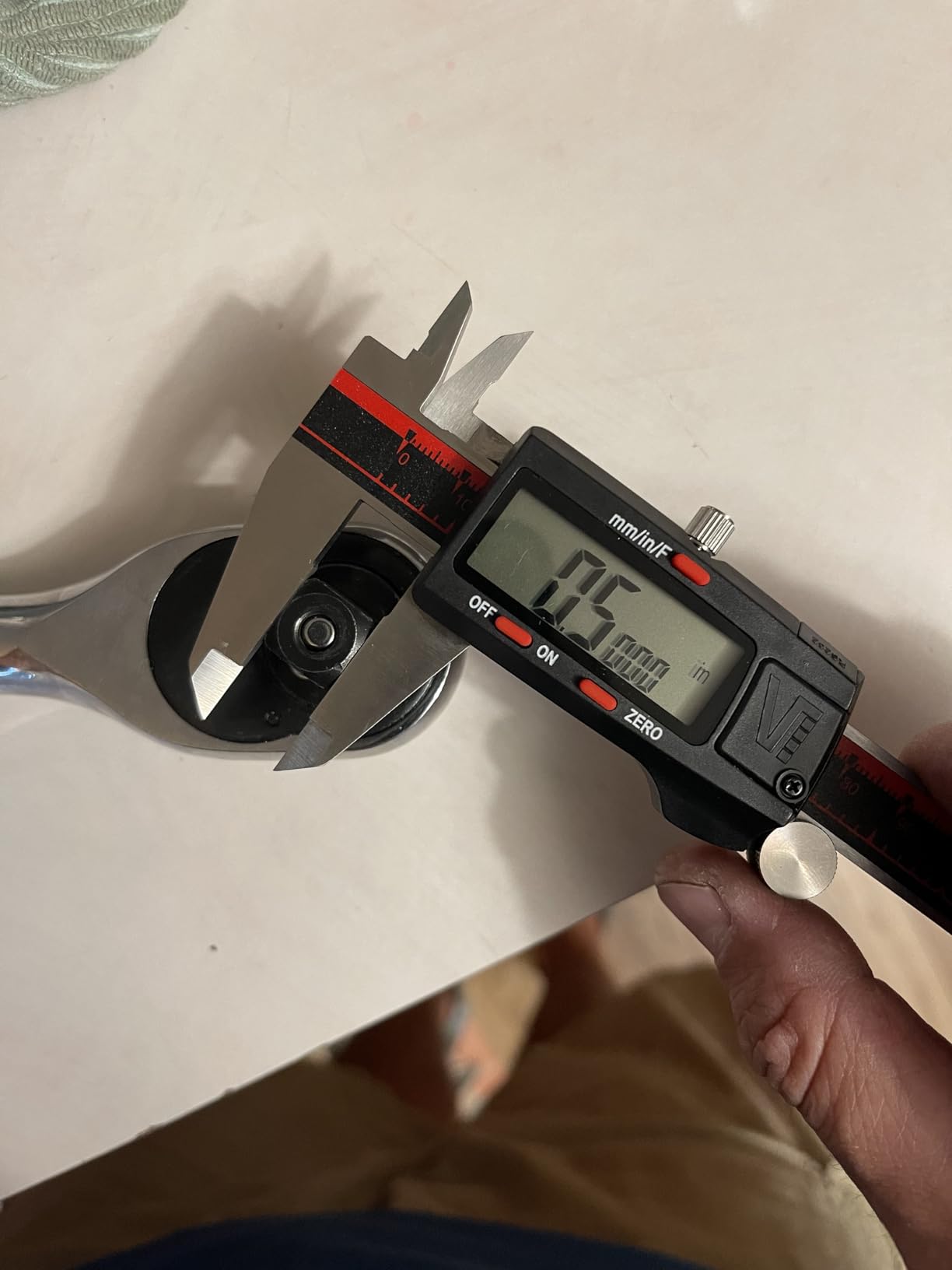VINCA IP54 Grade Digital Caliper, DCLA-0605 6 Inch/150mm, Inch/Millimeter/Fraction Conversion, Stainless Steel, Large LCD Screen customer photo 2