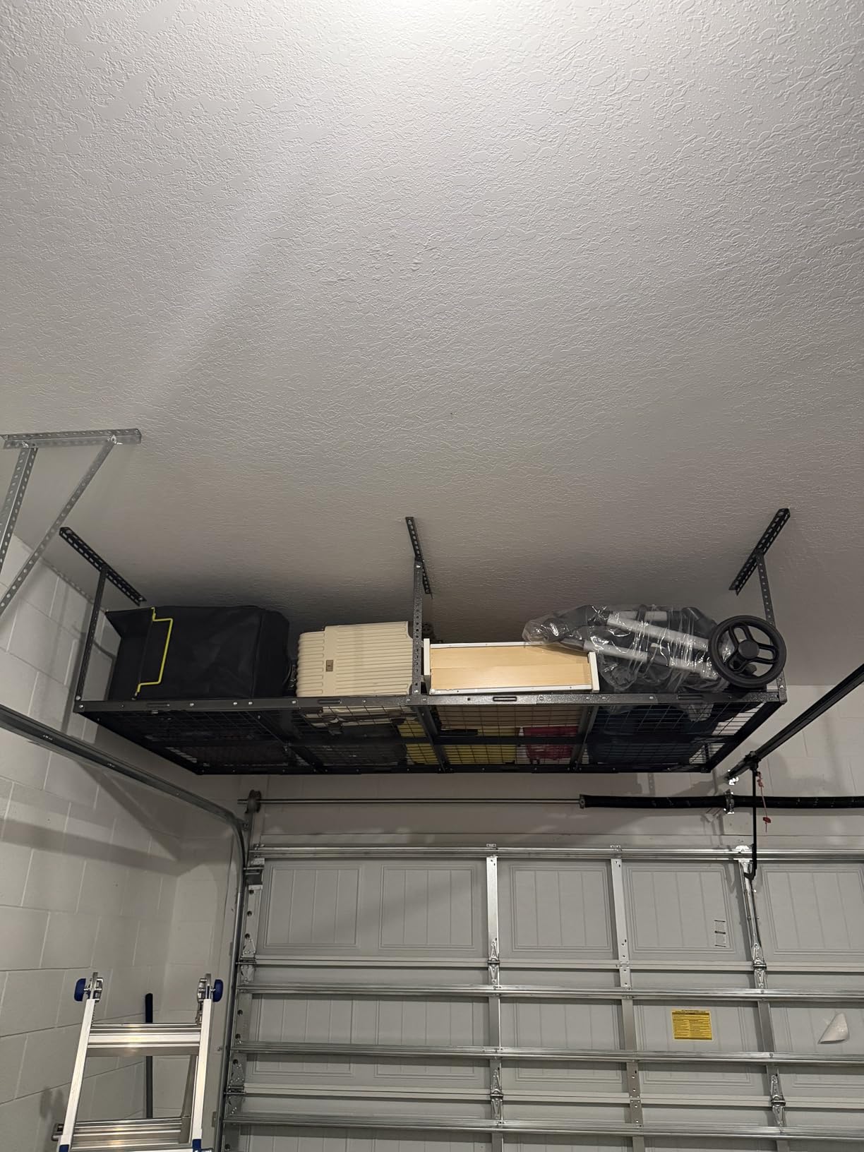 FLEXIMOUNTS 3x6 Overhead Garage Storage Adjustable Ceiling Rack, Black customer photo 1