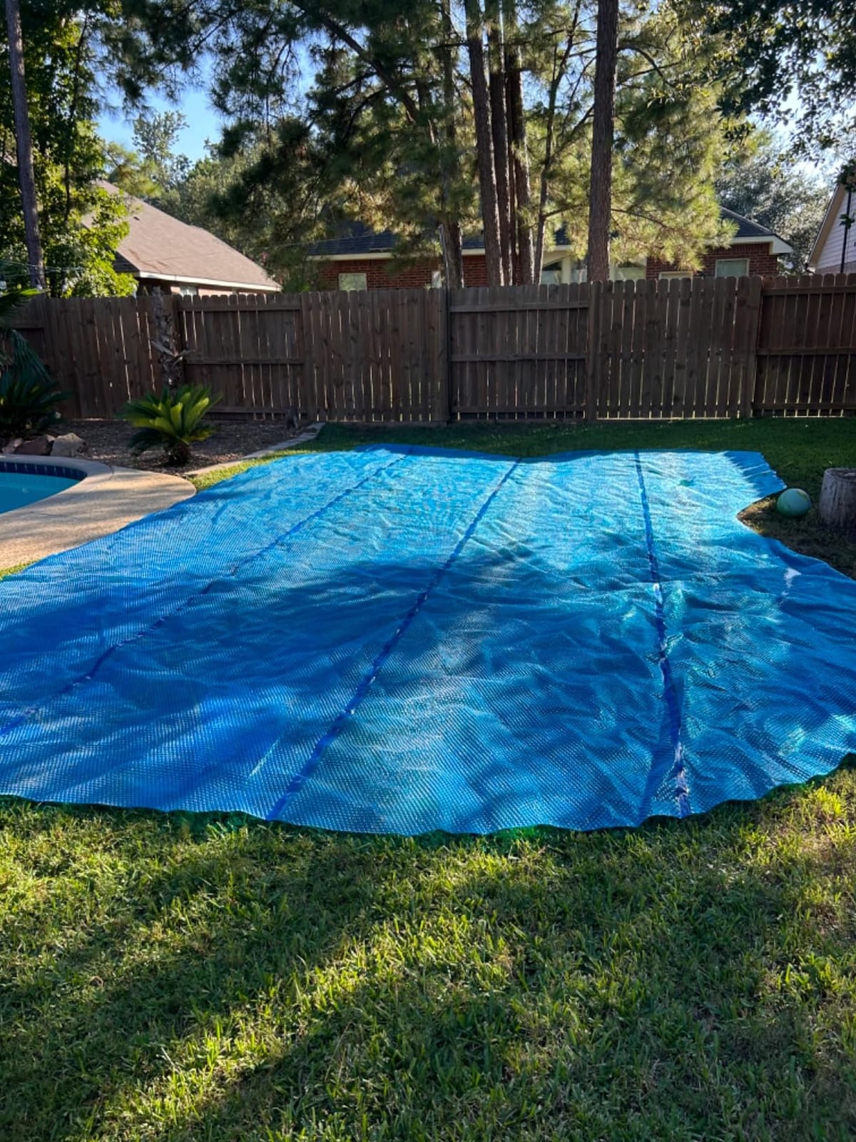 Sun2Solar Blue 16 ft x 32 ft Rectangle Solar Cover | 12 Mil customer photo 1