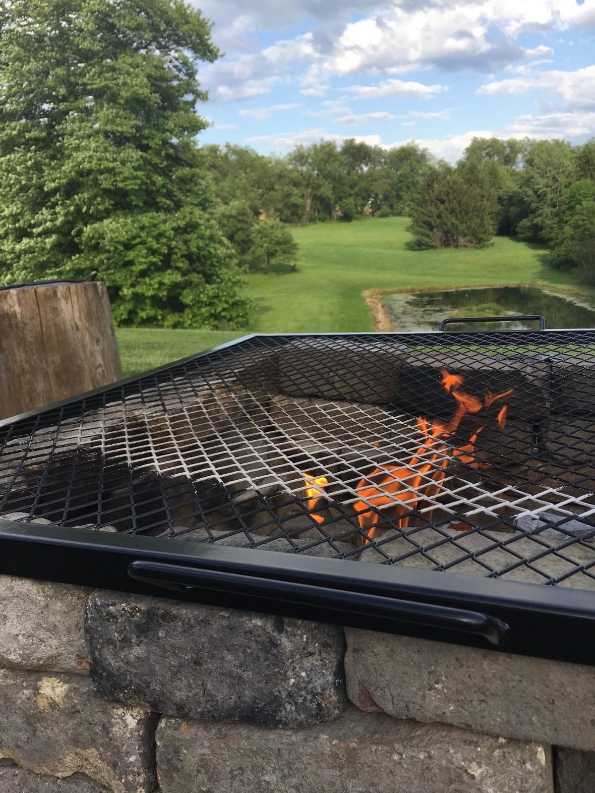 onlyfire Heavy-Duty Square Fire Pit Grill Grate with Heat-Resistant Coating customer photo 2