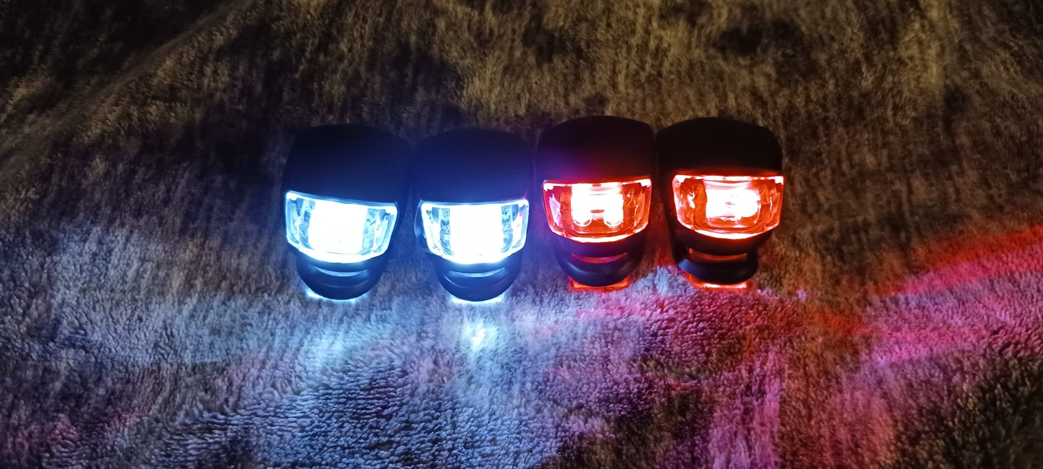 Malker Bicycle Light Front and Rear Silicone LED Bike Light Set - Bike Headlight and Taillight,Waterproof & Safety Road,Mountain Bike Lights,Batteries Included customer photo 2