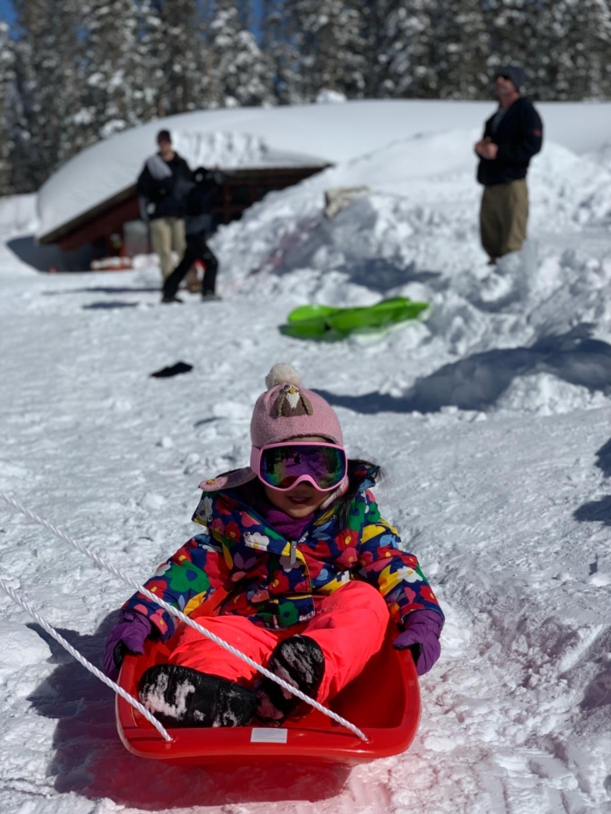 Best Choice Products 48in Kids Plastic Toboggan Snow Sled w/Pull Rope customer photo 1
