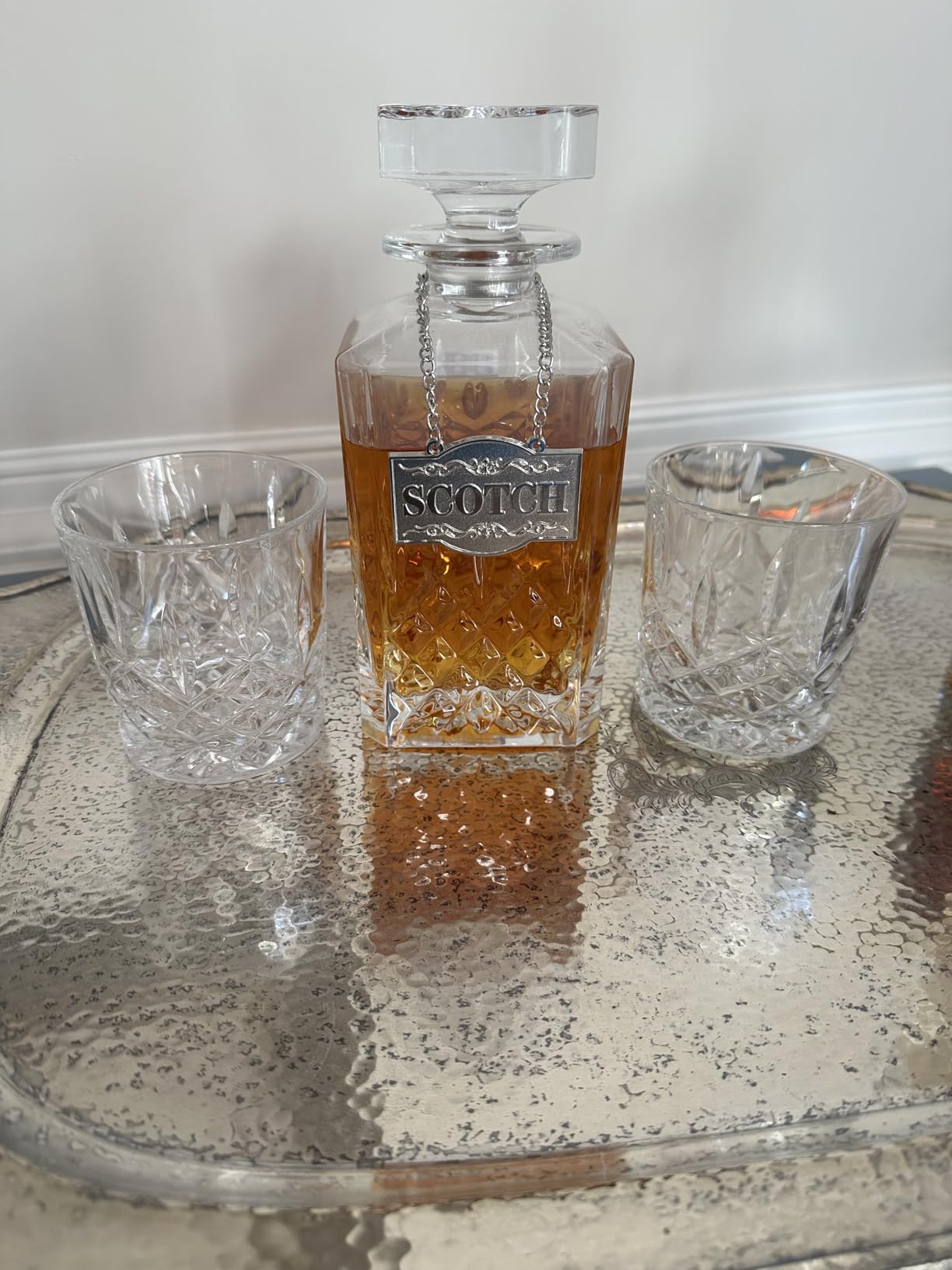 Marquis By Waterford Markham Square Decanter & Double Old Fashion Pair Decanter Set, 30 fluid ounces customer photo 1