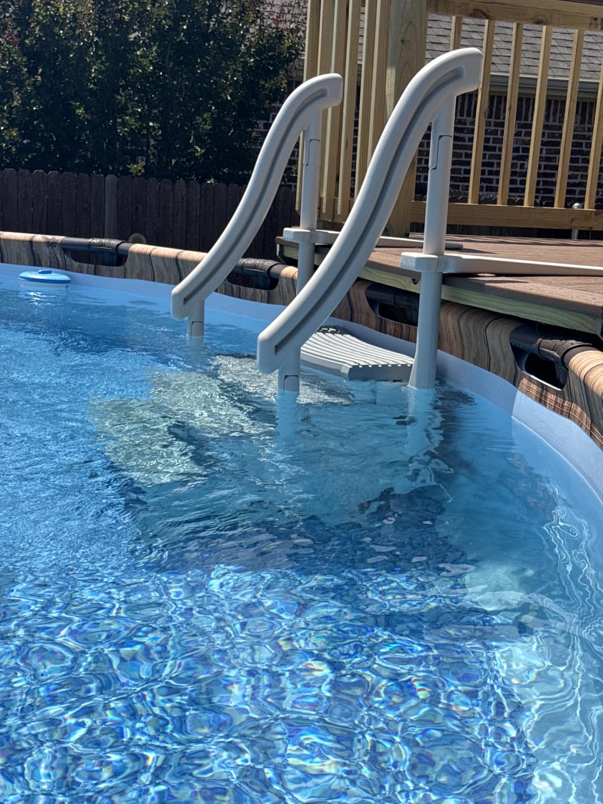Confer Plastics 6000X Heavy Duty Above Ground in-Pool Swimming Ladder for Decks Adjustable from 42IN to 56IN HIGH customer photo 1