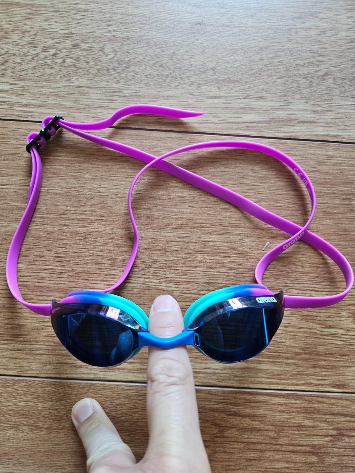 ARENA Unisex Python Racing Swim Goggles for Men and Women Anti-Fog No Leak Max Comfort Dual Strap, Mirror/Non-Mirror Lens customer photo 1
