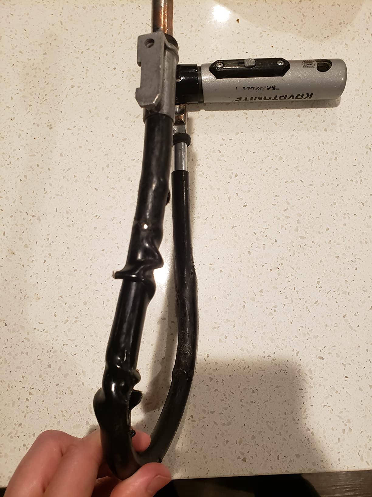 Kryptonite Kryptolok Standard Bike U-Lock, 12.7mm Shackle, 4ft Cable customer photo 2