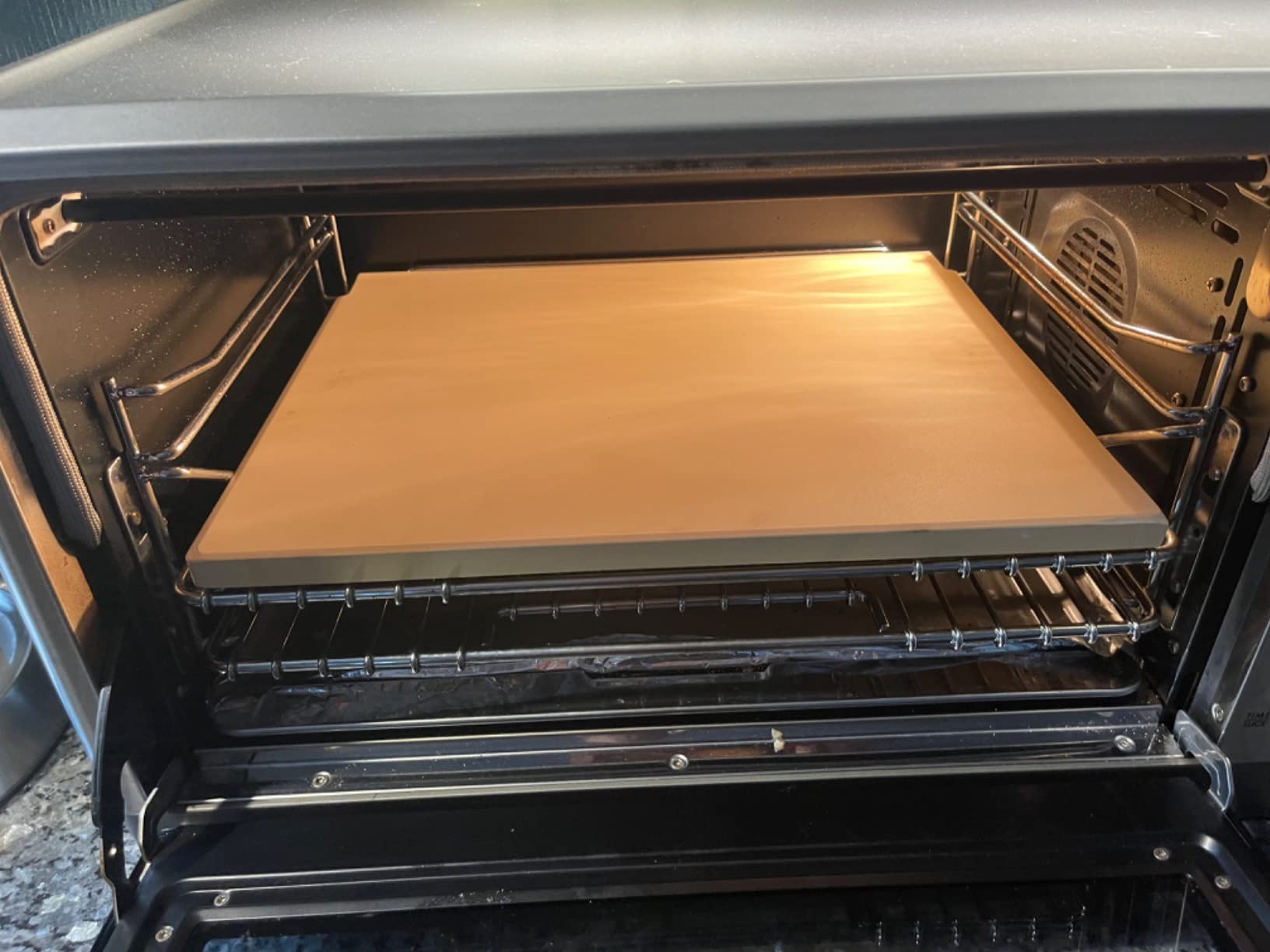 Unicook 15 x 12 Inch Rectangular Pizza Stone for Oven and Grill, 6.8 Lbs customer photo 2