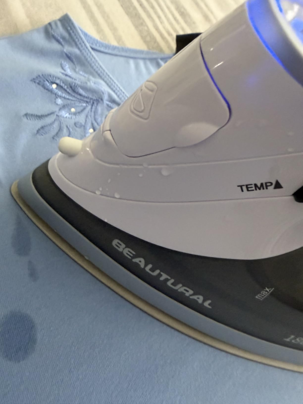 BEAUTURAL 1800 Watts Steam Iron with Digital LCD Screen, 3-Way Auto Shutoff customer photo 2