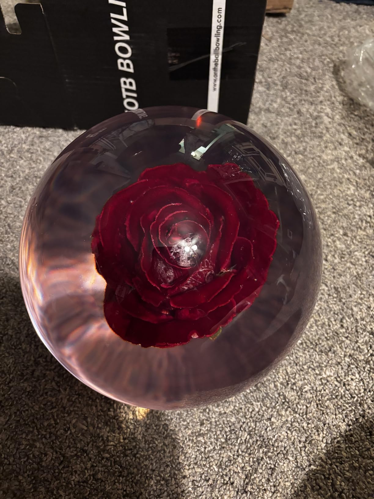 KR Clear Red Rose Bowling Ball- 14lbs customer photo 1