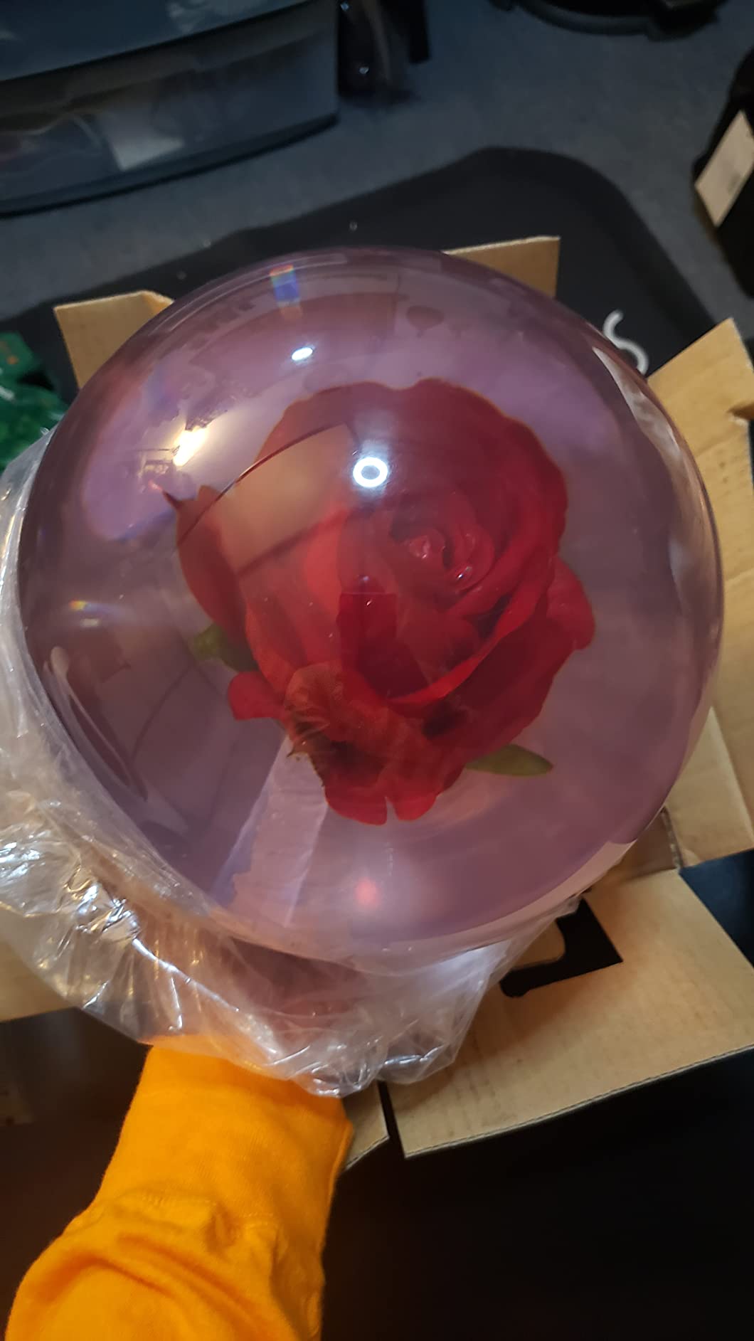KR Clear Red Rose Bowling Ball- 14lbs customer photo 2