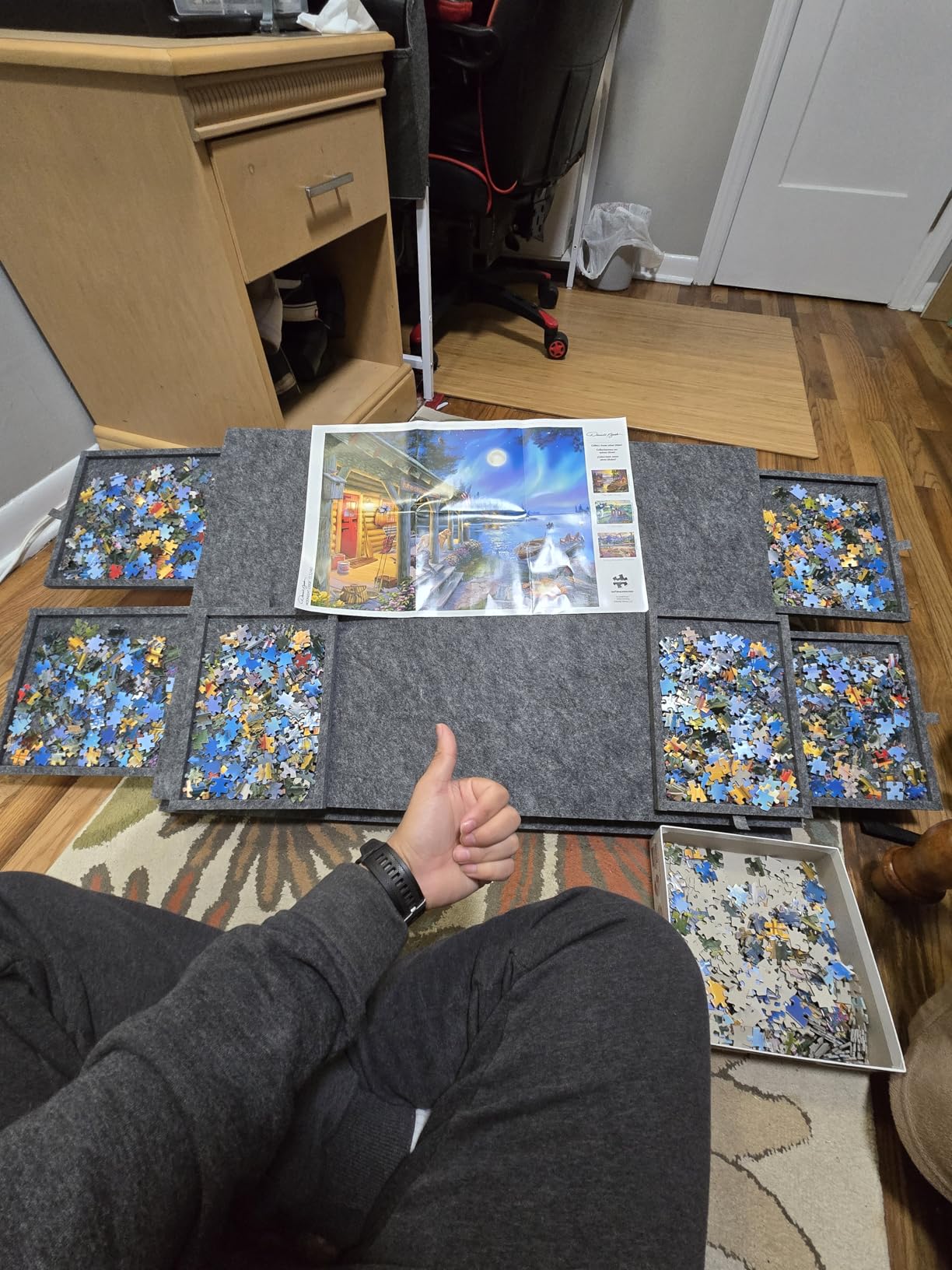 Moonlight Lodge 1000 Piece Jigsaw Puzzle for Adults, Buffalo Games customer photo 1