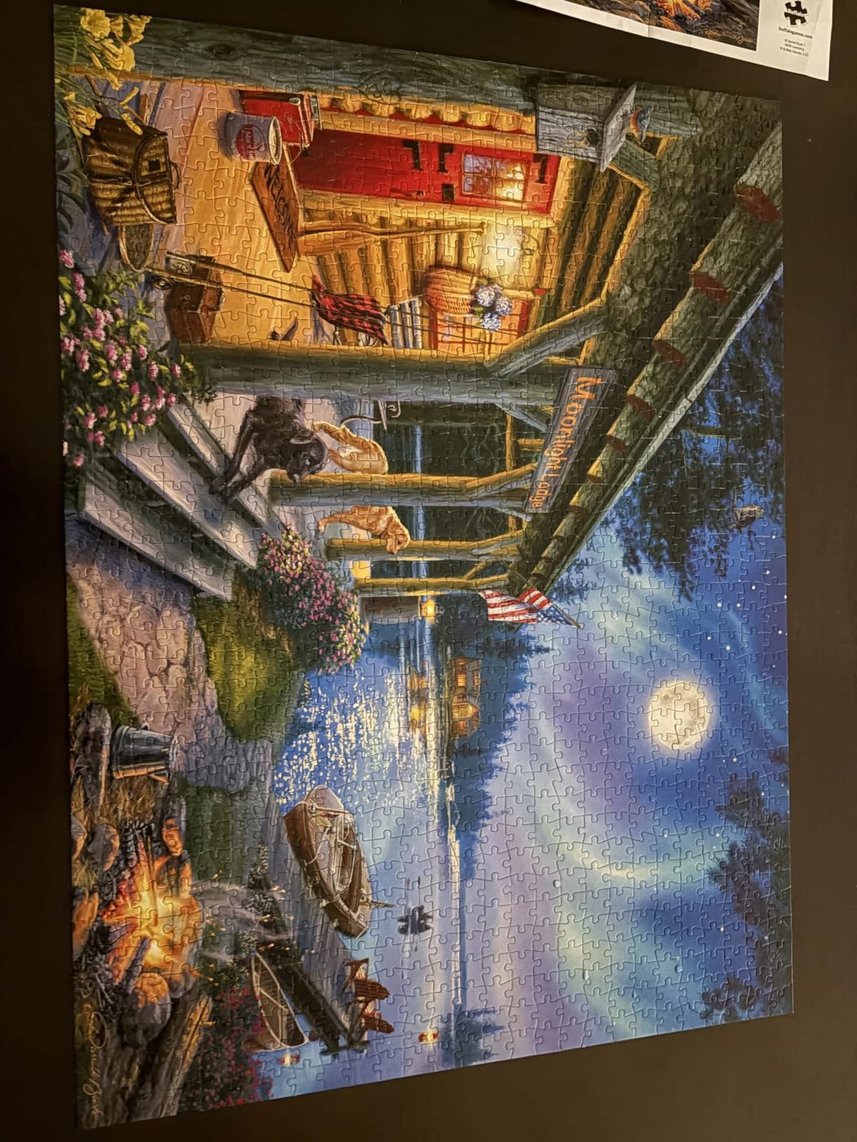 Moonlight Lodge 1000 Piece Jigsaw Puzzle for Adults, Buffalo Games customer photo 2