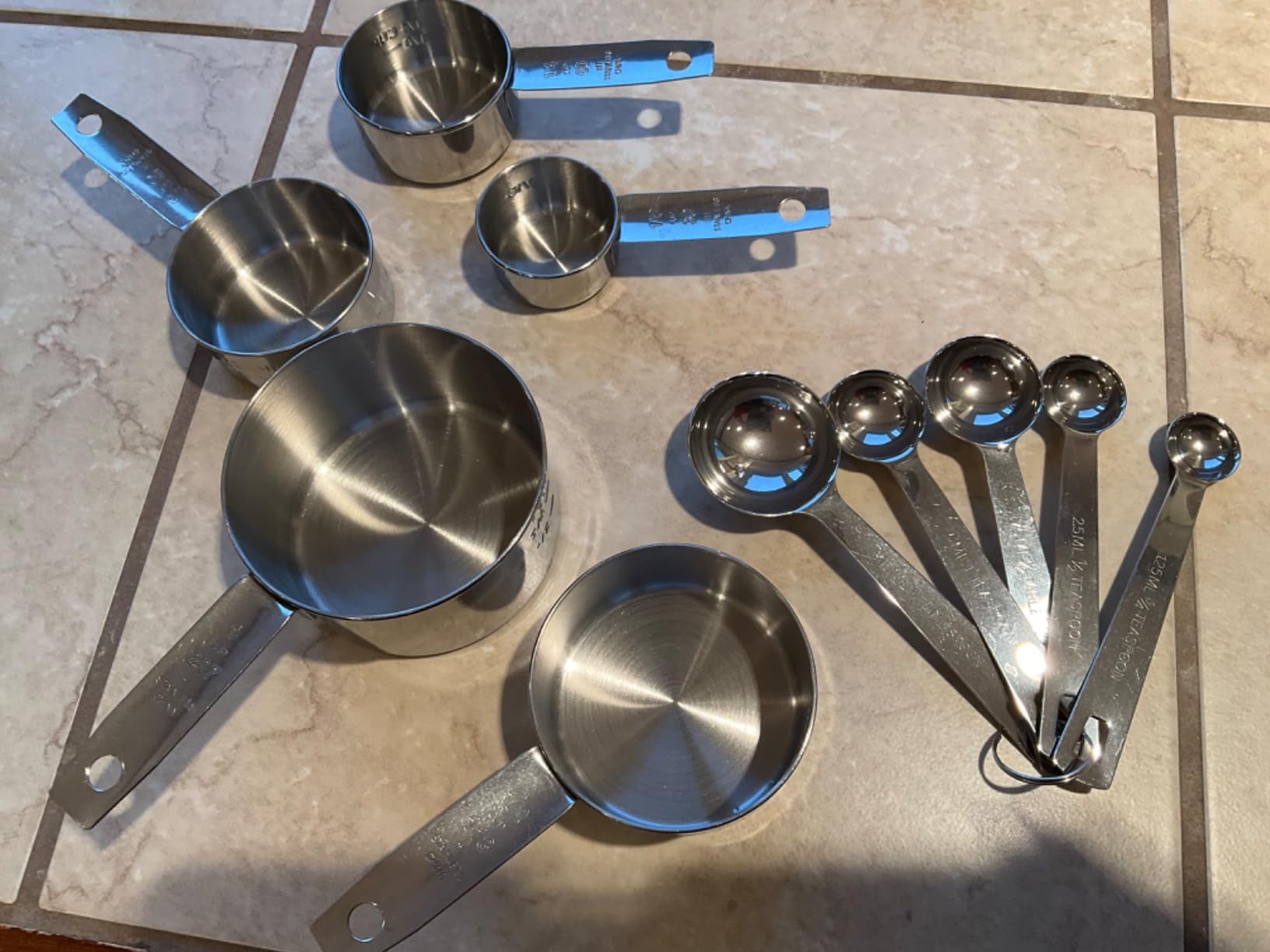 Laxinis World Stainless Steel Measuring Cups and Spoons Set, 10-Piece customer photo 1