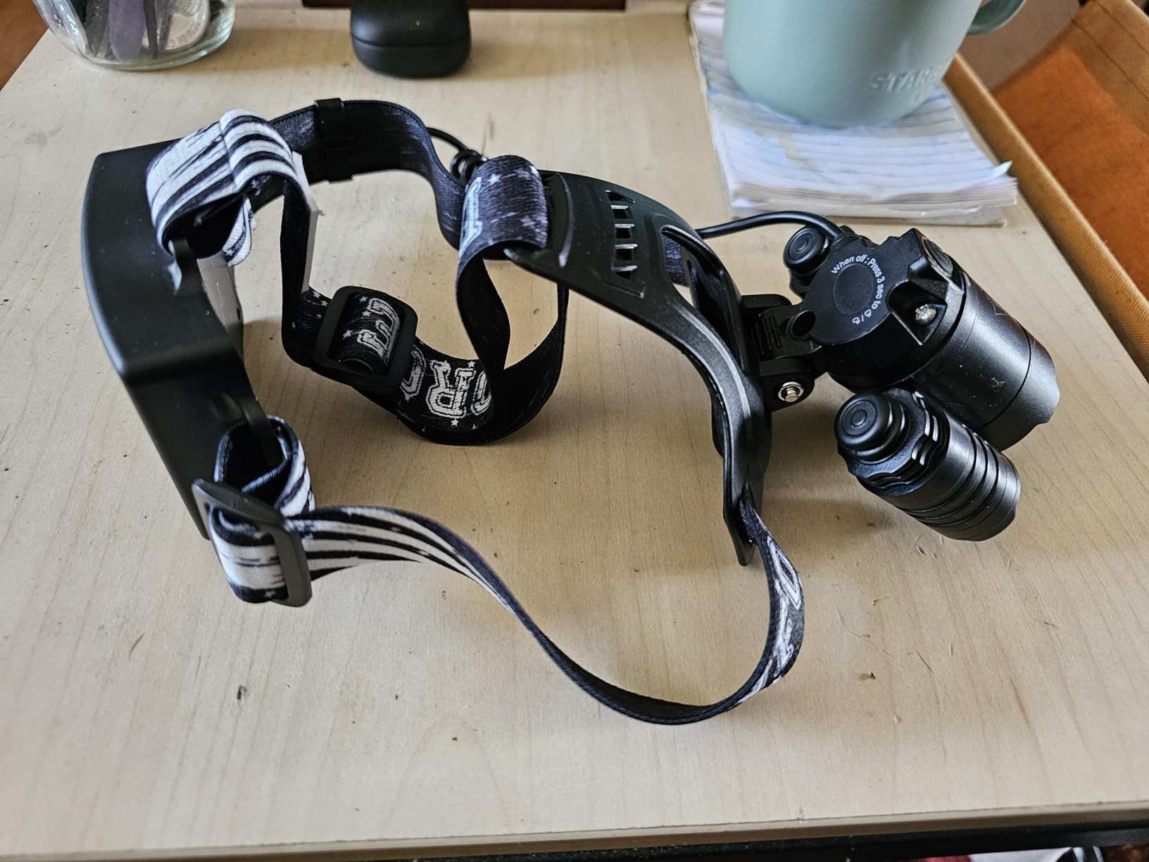 DanForce Headlamp. USB Rechargeable LED Head Lamp. Ultra Bright LUMINUS 1080 Lumen Headlamp Flashlight + Red Light. HeadLamps for Adults, Camping, Outdoors & Hard Hat Light. Zoomable IPX54 Headlight customer photo 1