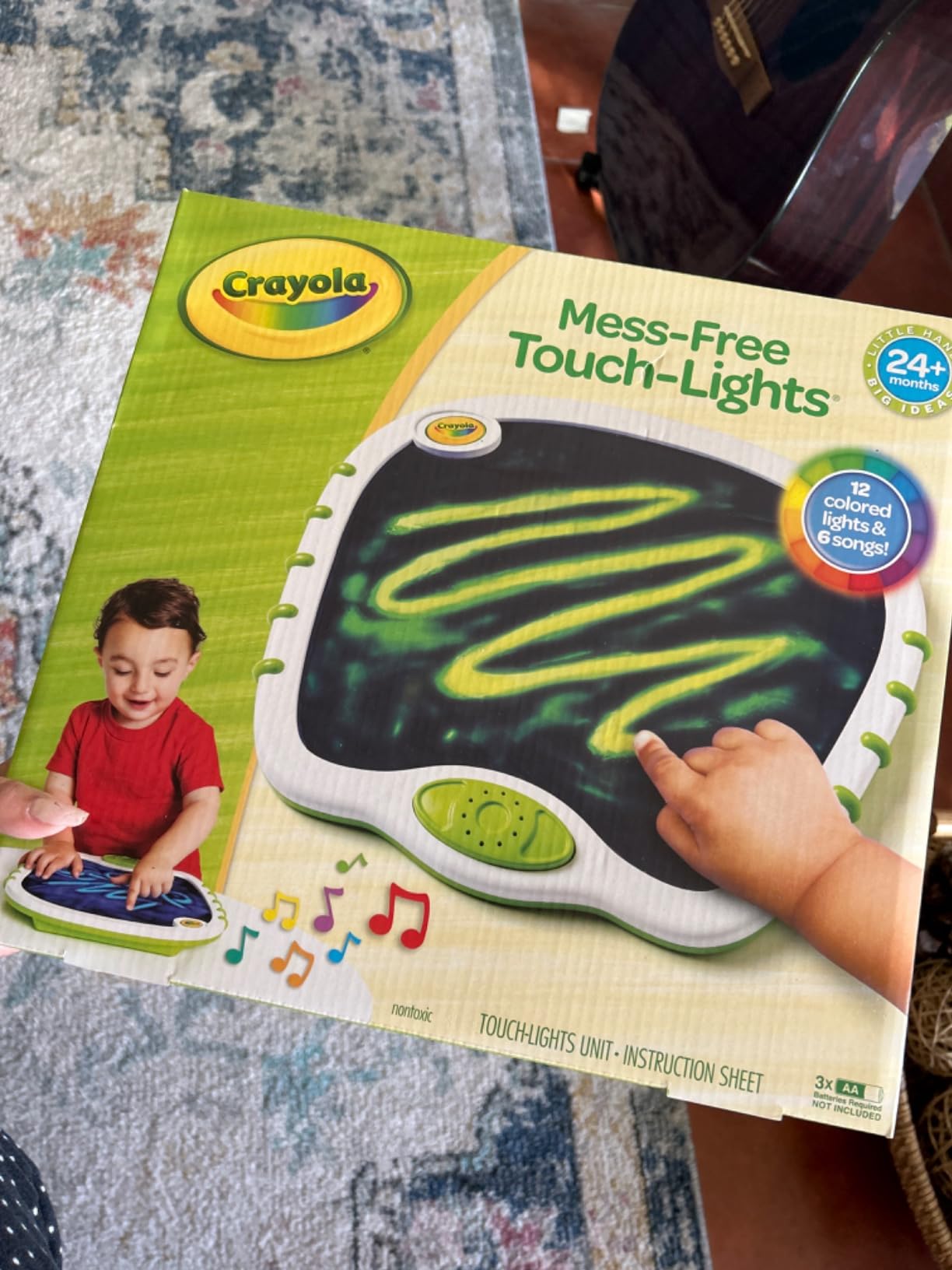 Crayola Toddler Touch Lights, Musical Sensory Toys for Toddlers, Learning Gifts, Light Up Drawing Pad, Mess Free Painting, Travel Activity, 2+ customer photo 1