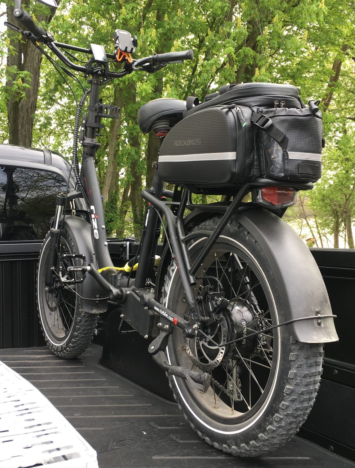 ROCKBROS 17-45L Bike Trunk Bag for Bicycle Rear rack Waterproof Hard Shell customer photo 1