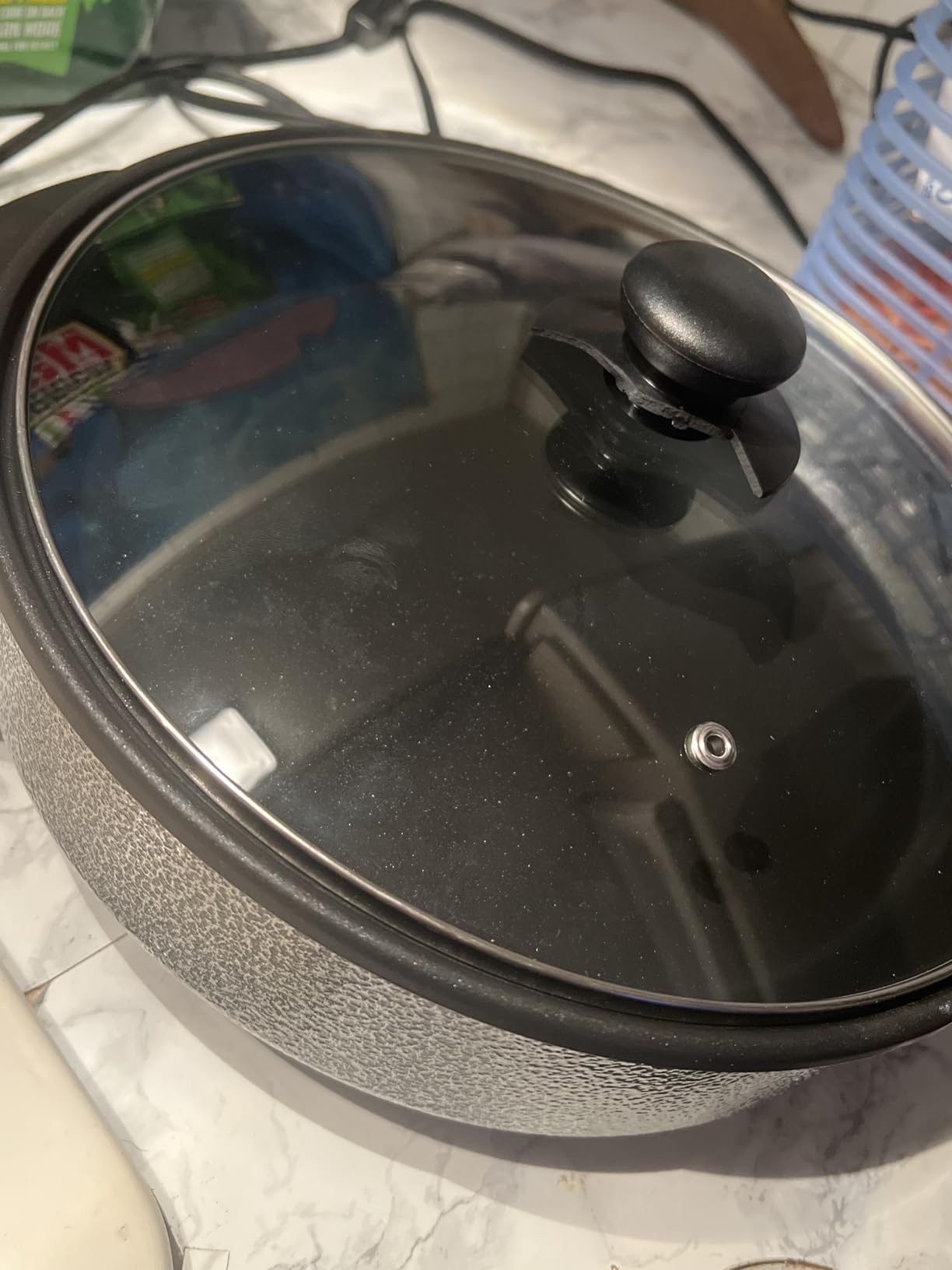 OVENTE Round Electric Skillet, 11.5