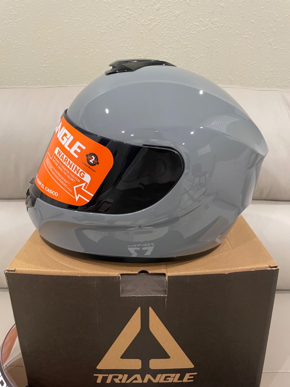 TRIANGLE Full Face Motorcycle Helmet DOT Approved Men Women, Street Bike customer photo 2